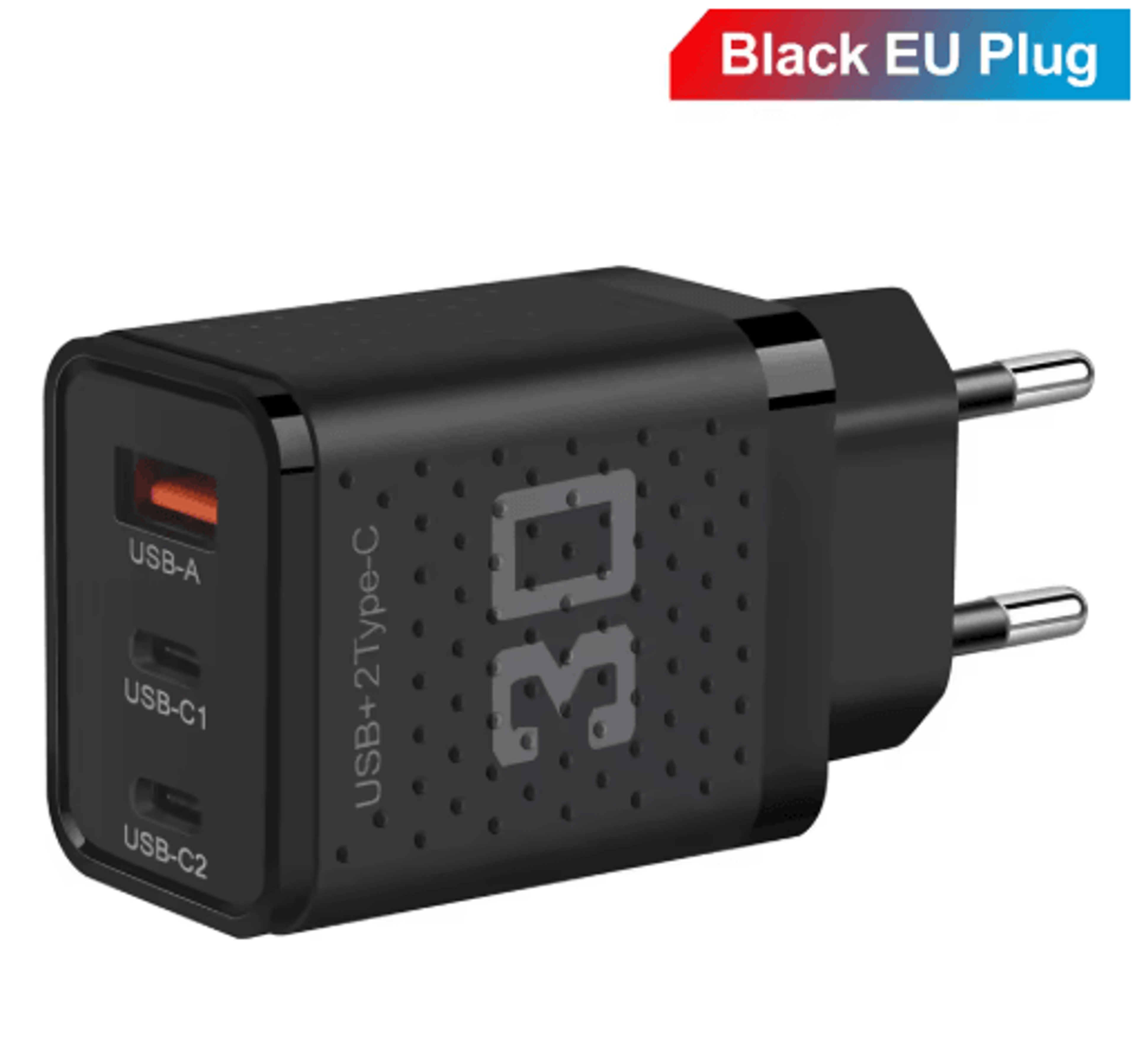 30W USB C Charger 3 Port Fast Charging Adapter With QC30 EU US Plug 4