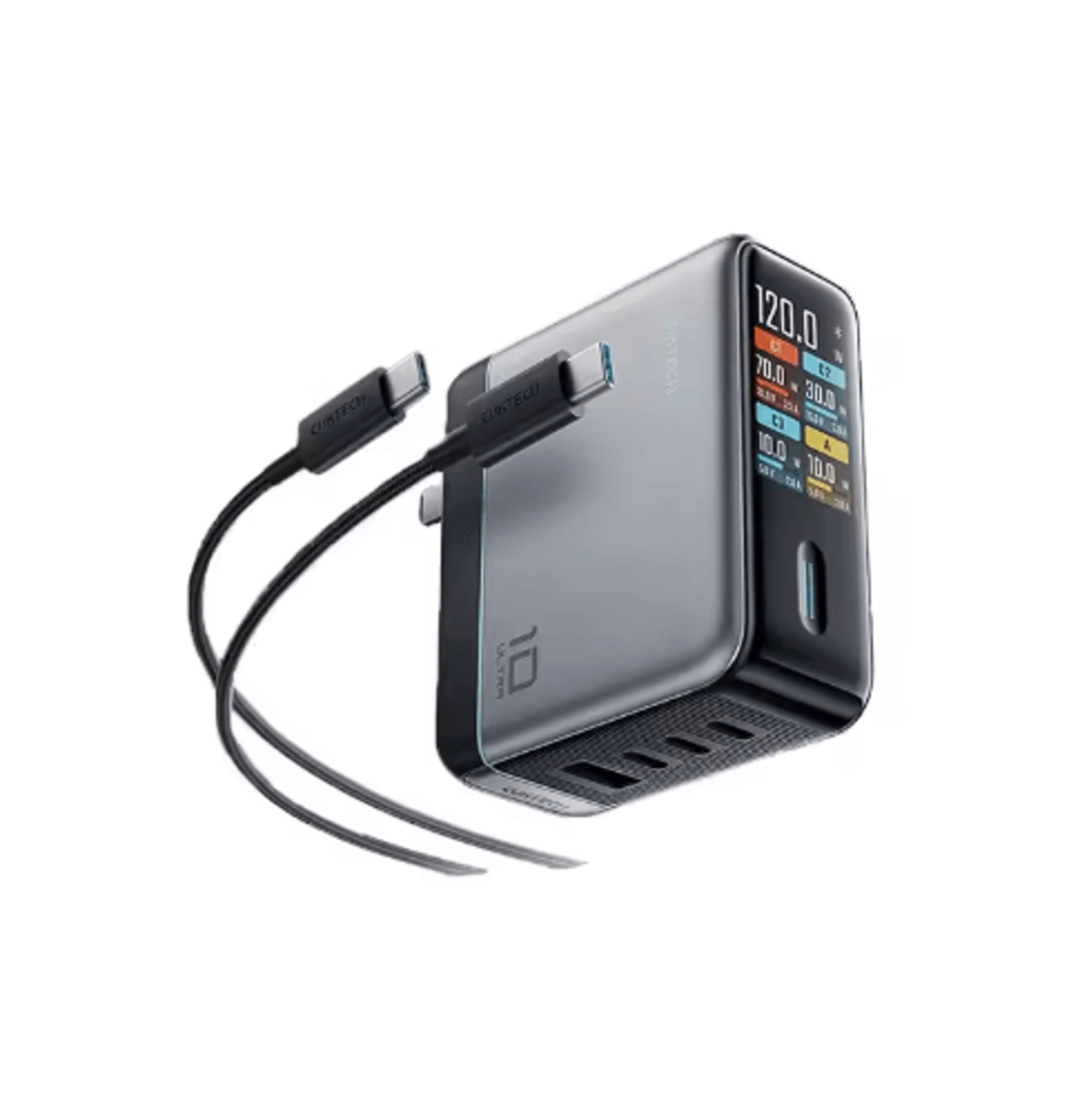 CUKTECH 10 Ultra 120W GaN USBC Smart Power Adaptor With Display 1