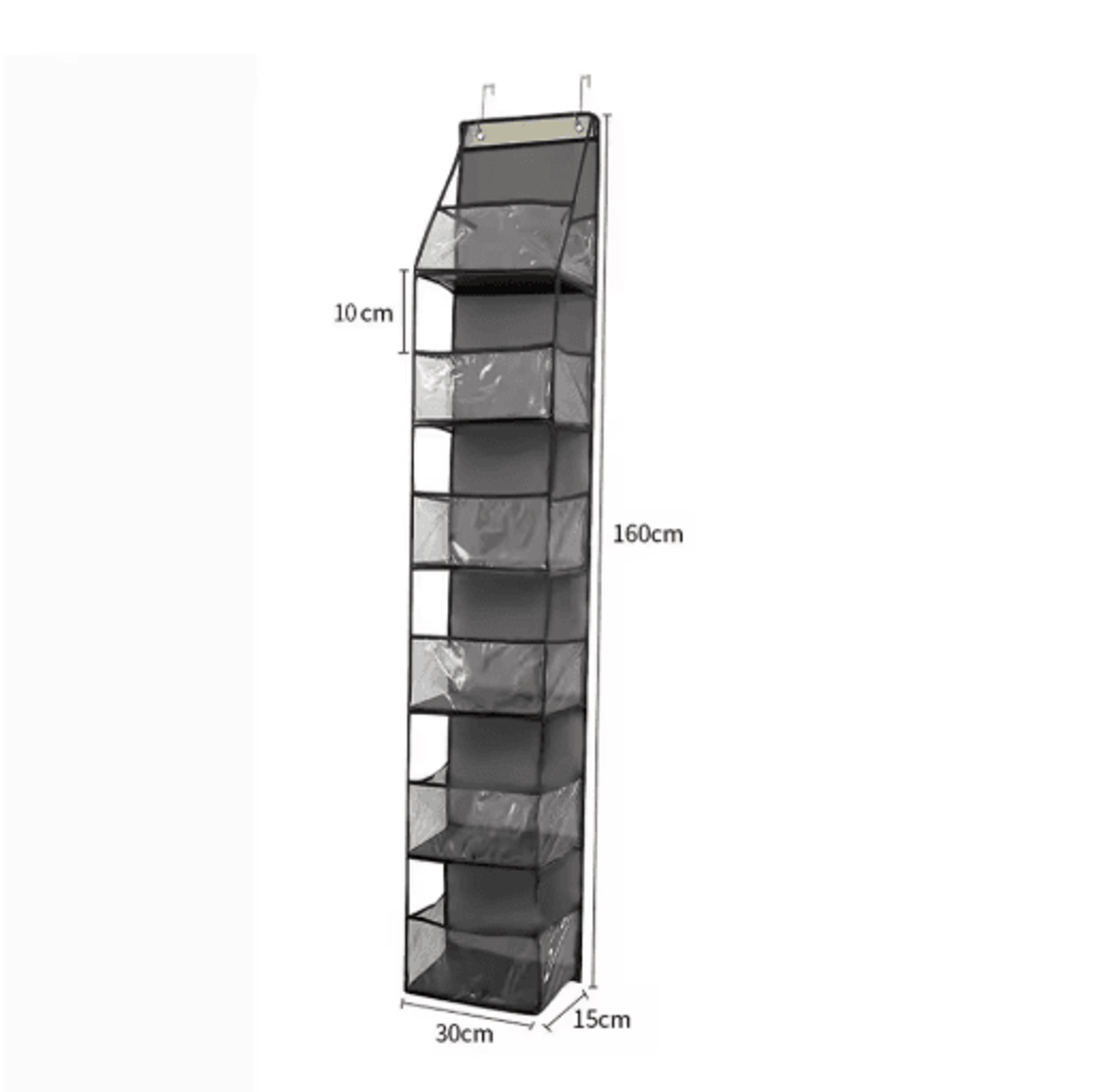 5 Shelf Over The Door Organizer Large Capacity Hanging Door Storage Organizer For Bedroom And Bathr 1