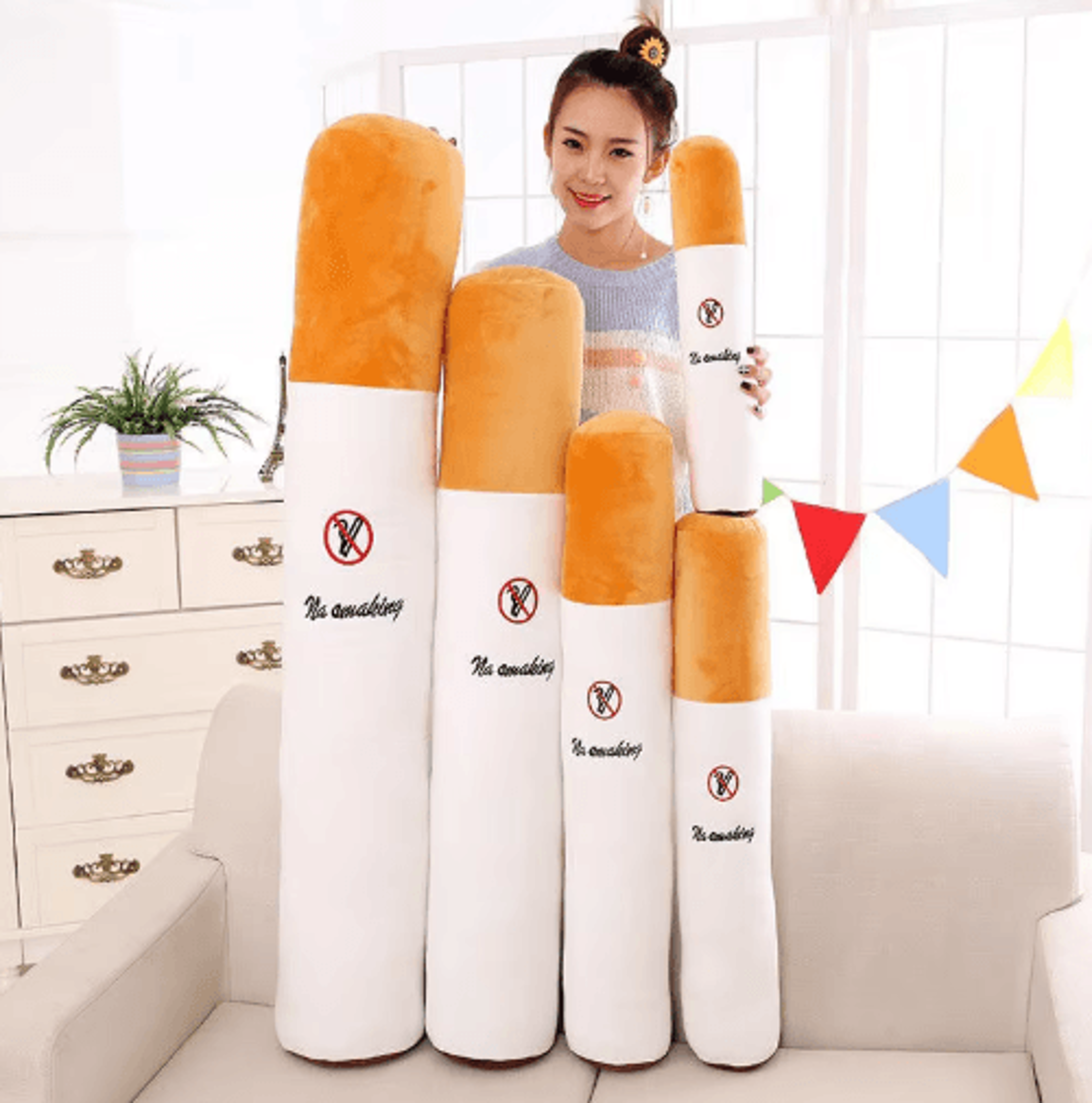 Creative Cigarette Plush Pillow  Novelty Sleeping Cushion  Funny Birthday Gift 5
