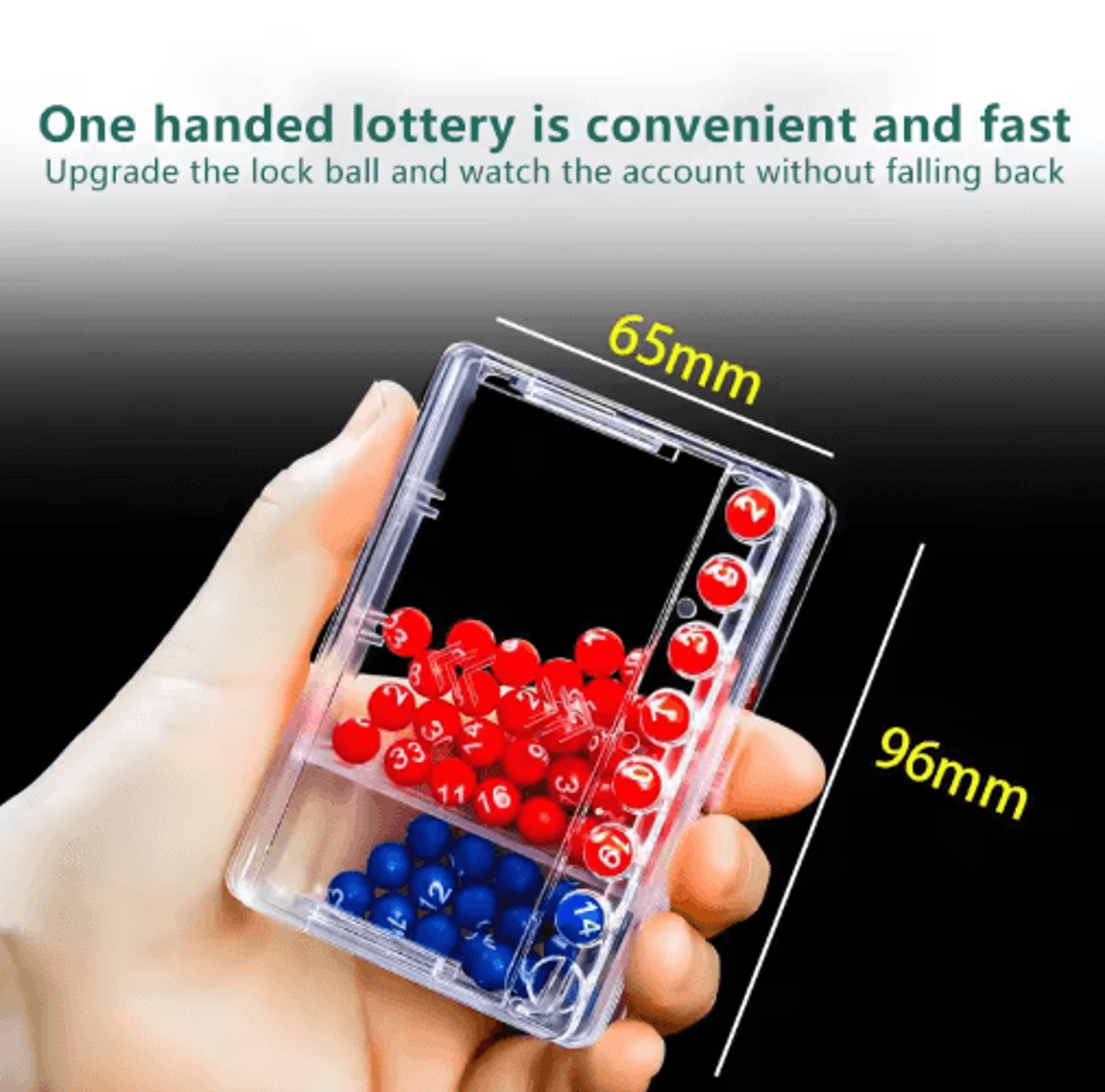 Portable Mini Bingo Machine  Shake  Spin Lottery Number Picker Party Game Set 5