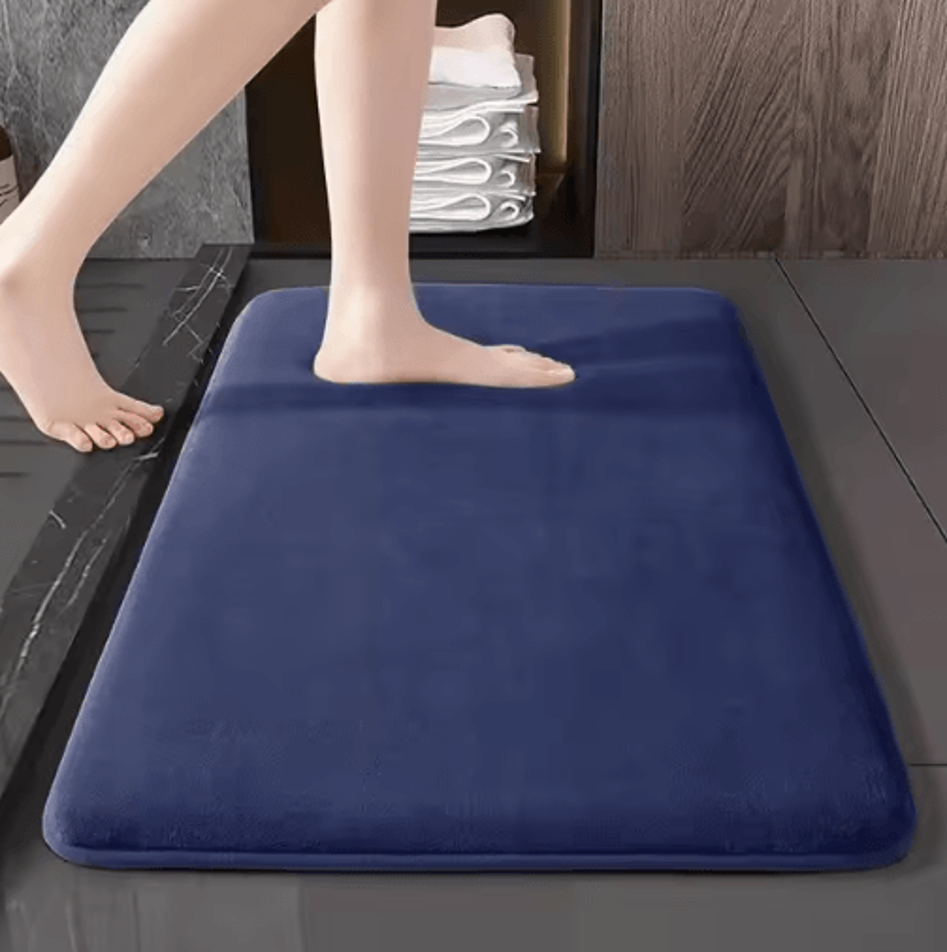 Ultra Soft Super Absorbent Bath Mat  Anti Slip Coral Velvet Bathroom  Door Floor Mat 1