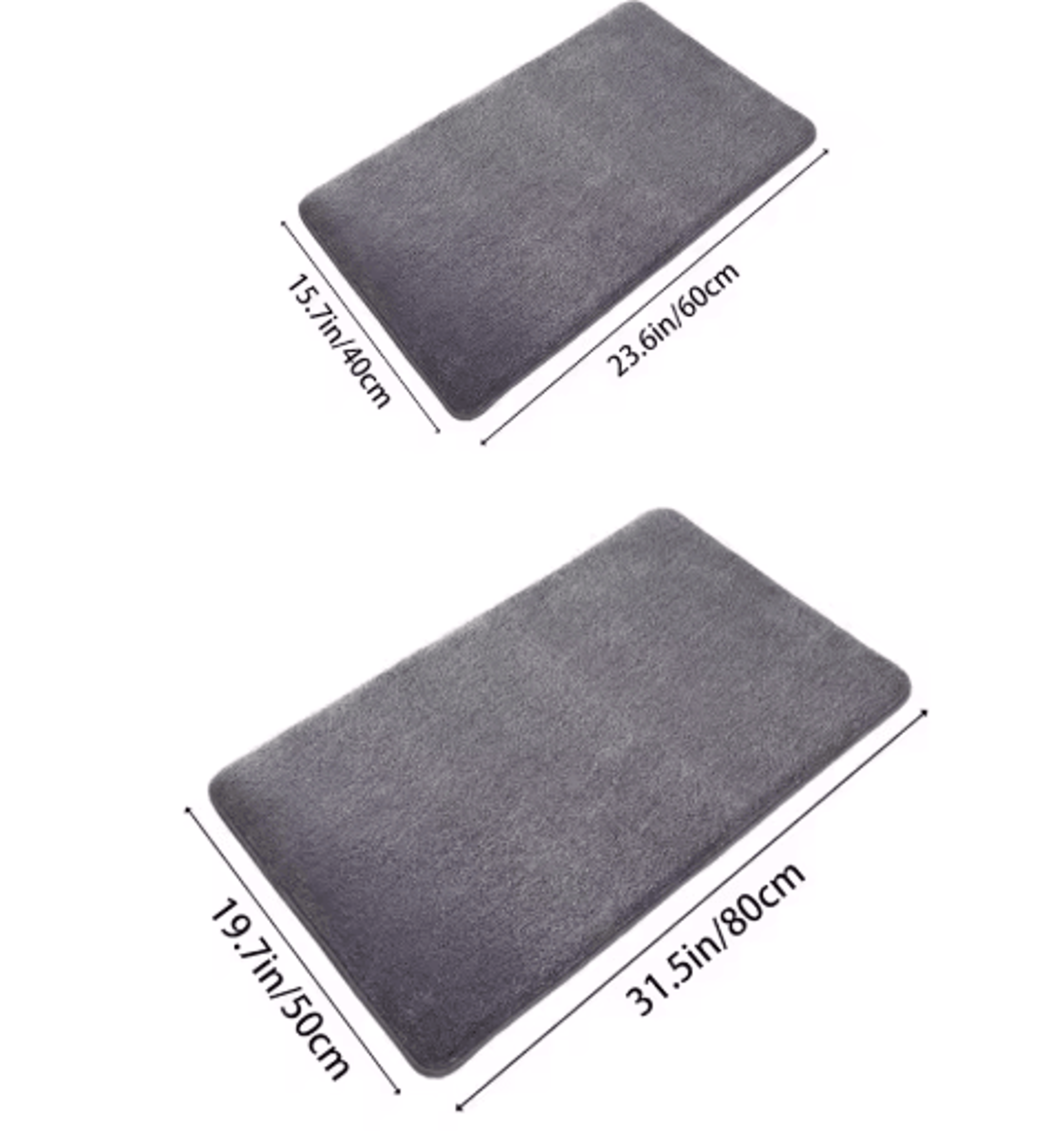 Ultra Soft Super Absorbent Bath Mat  Anti Slip Coral Velvet Bathroom  Door Floor Mat 4