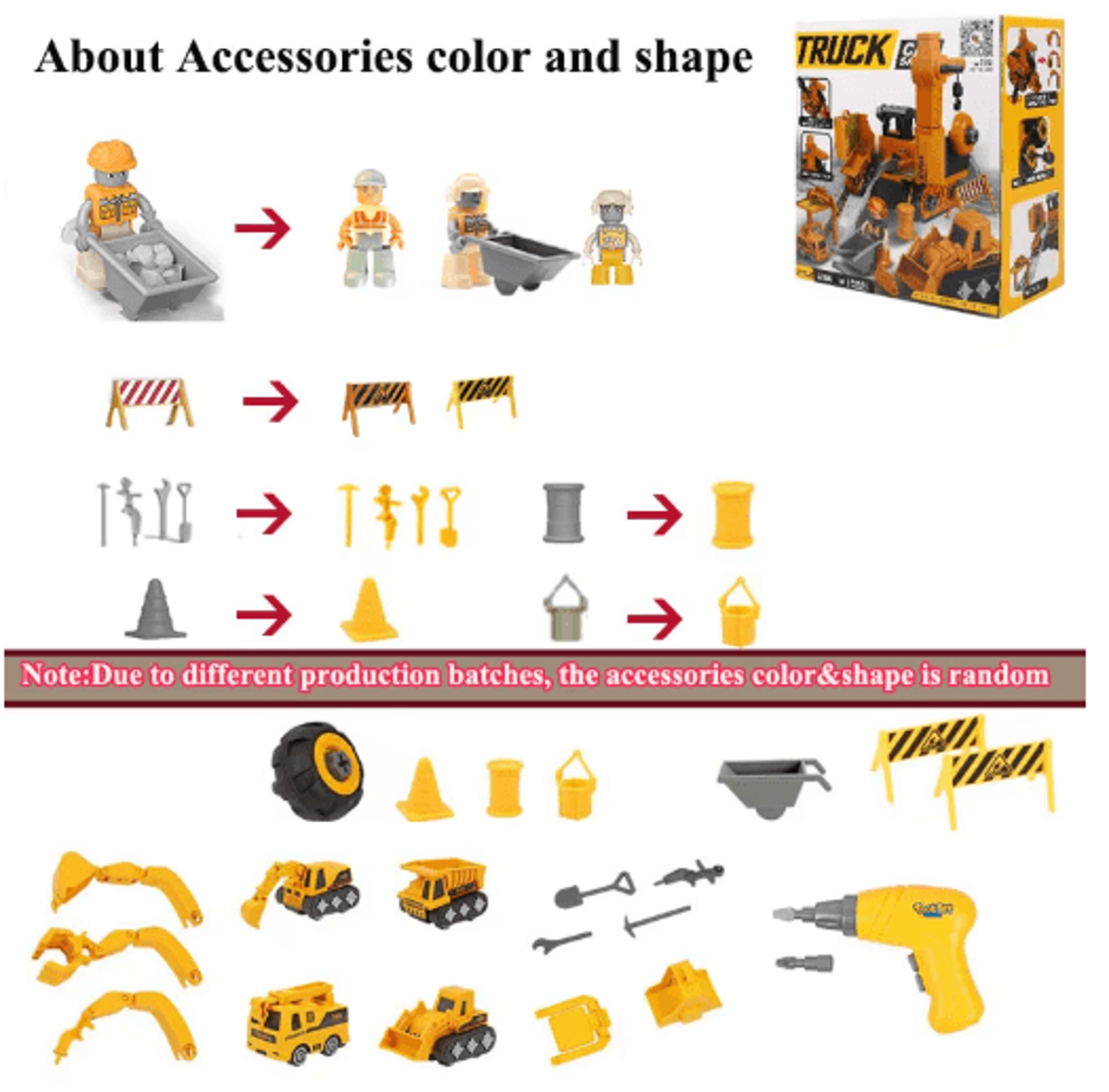 Kids Engineering Tool Set With Electric Drill  Educational Build Your Own Vehicle Kit 6