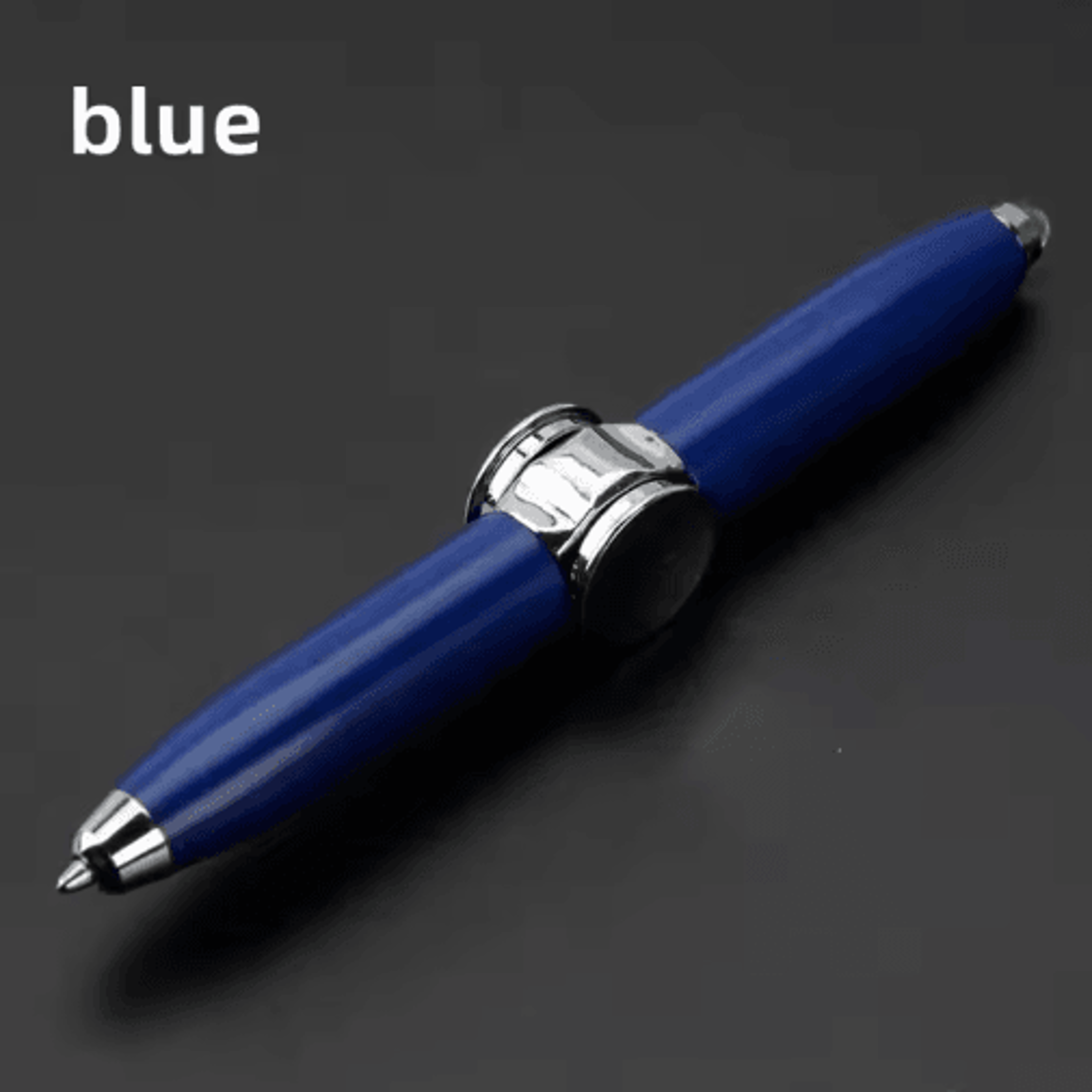 Multifunctional Gyro Fidget Pen  Metal LED Spinner Ballpoint With Luminous Rotating Top 4
