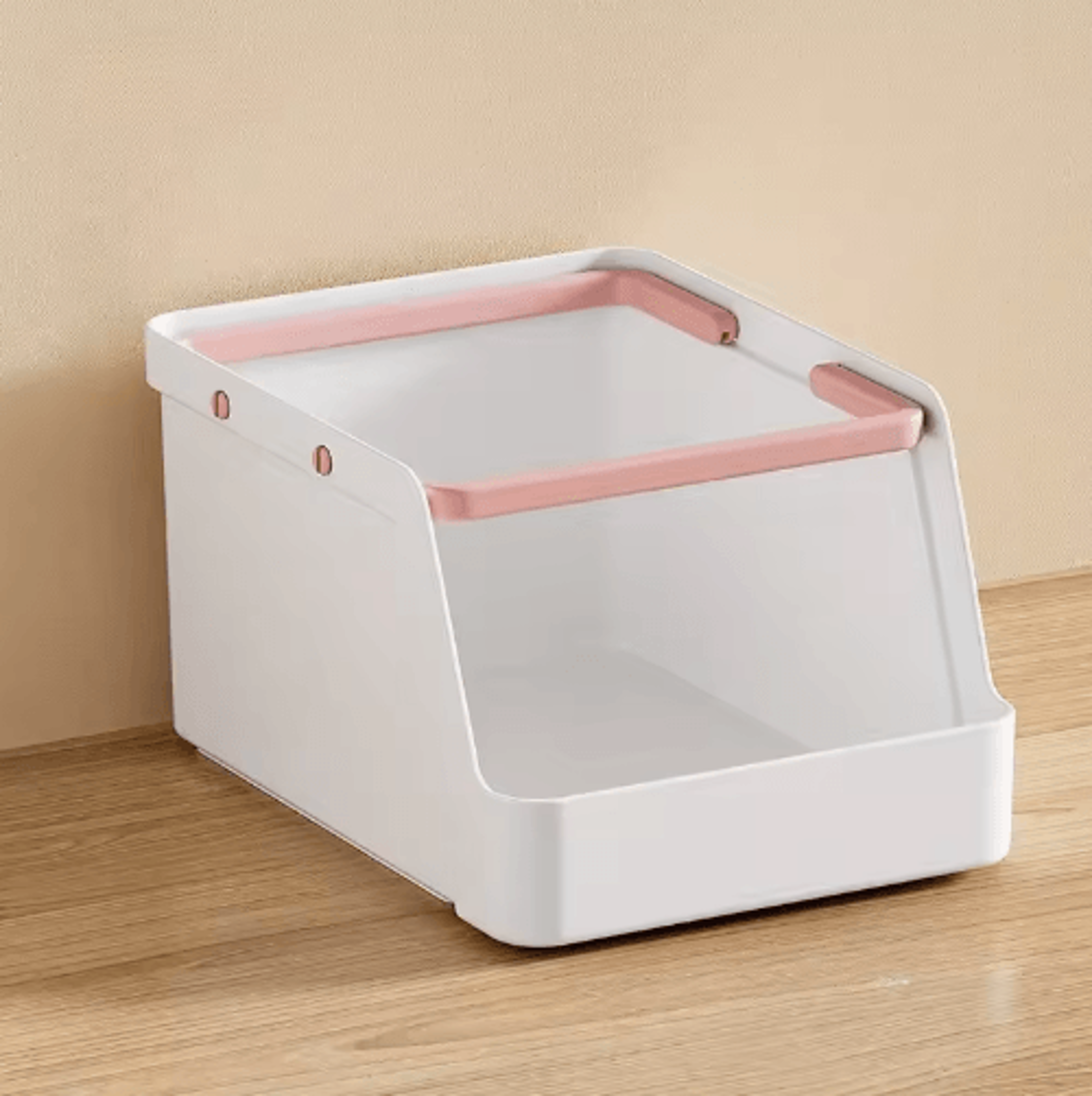 Stackable PP Plastic Storage Box Desktop Drawer Organizer Set 4