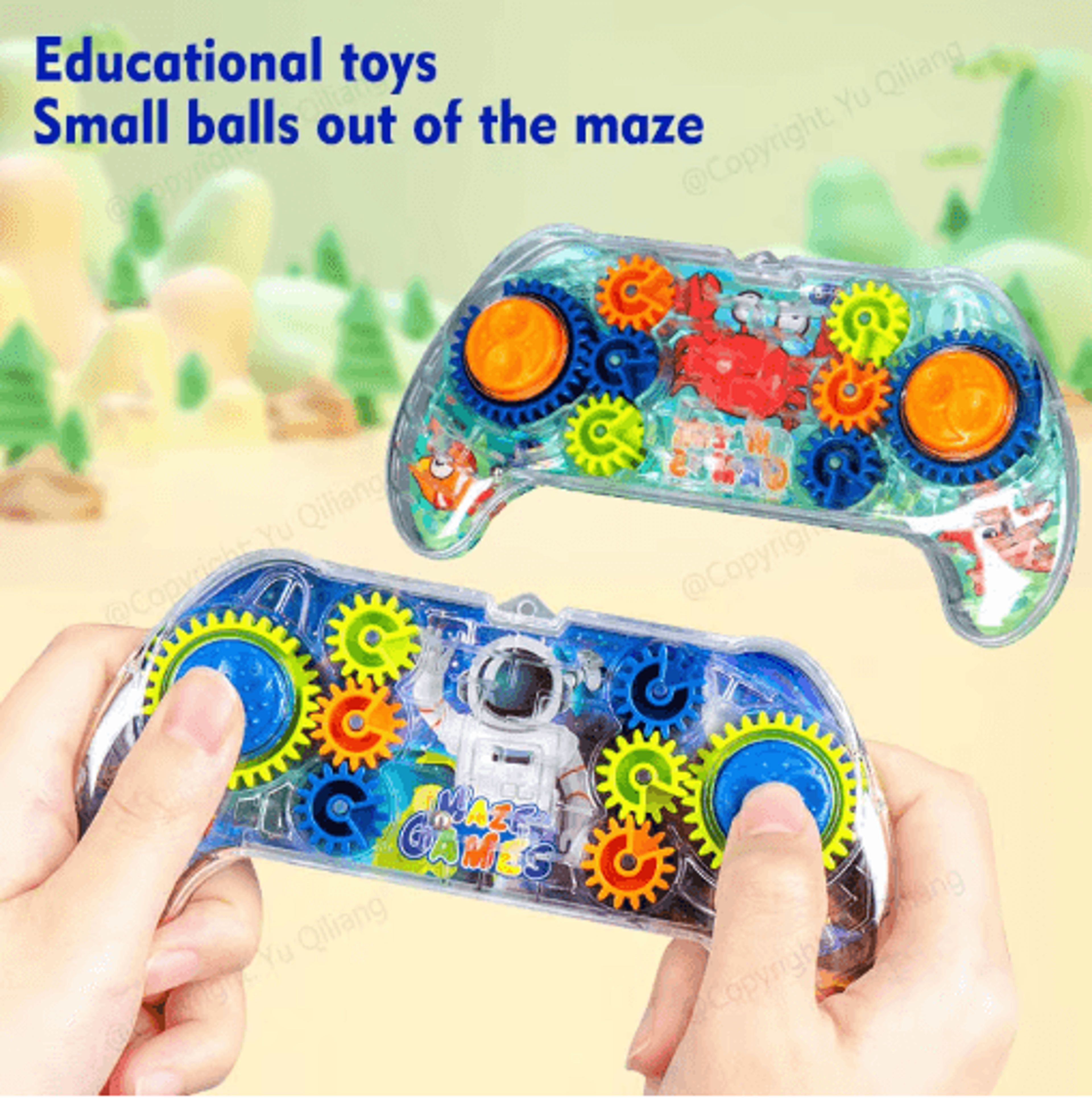 intelligence maze gear track ball logic training toy