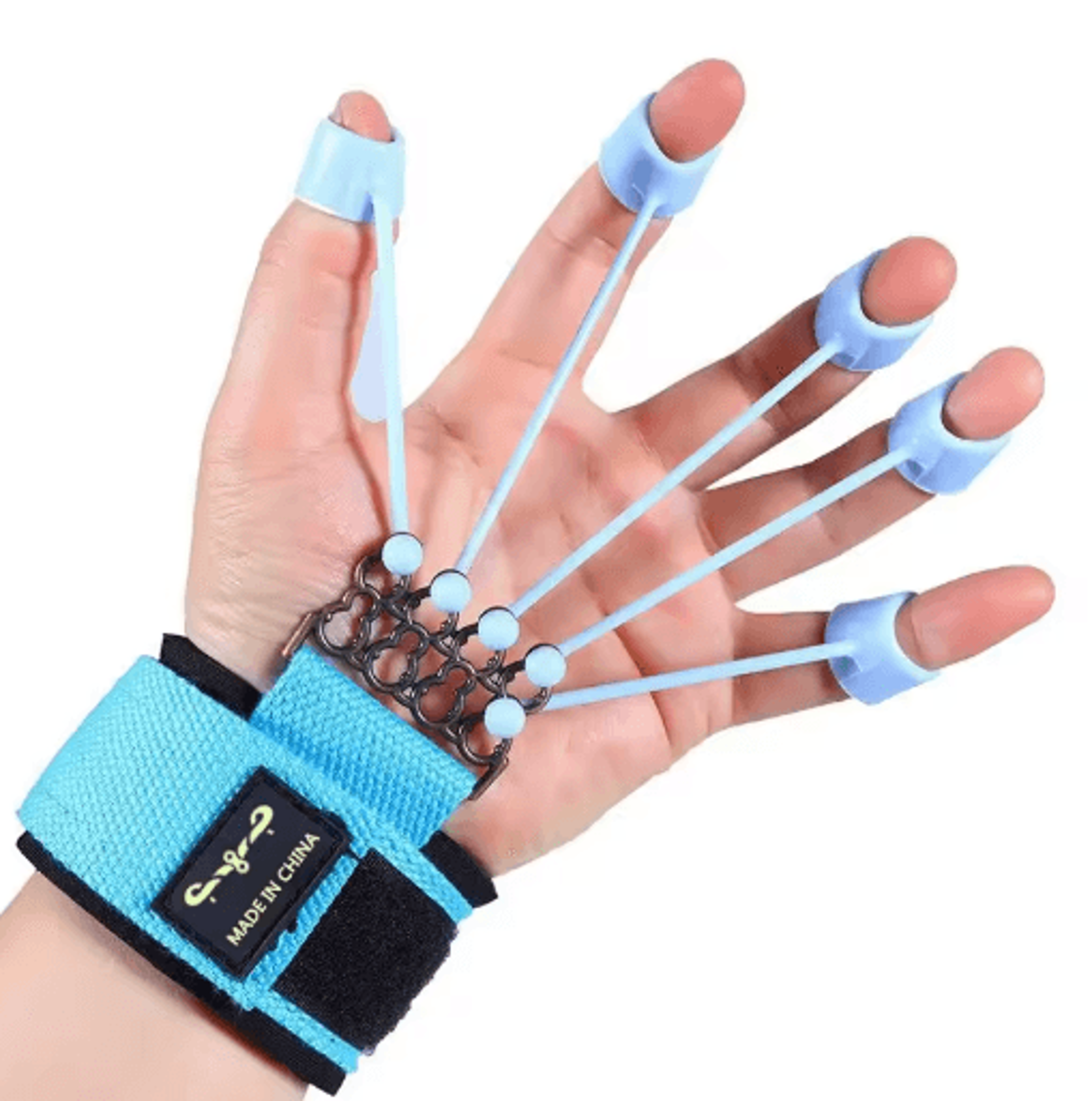 adjustable silicone hand grip strengthener and finger exerciser for wrist and forearm training
