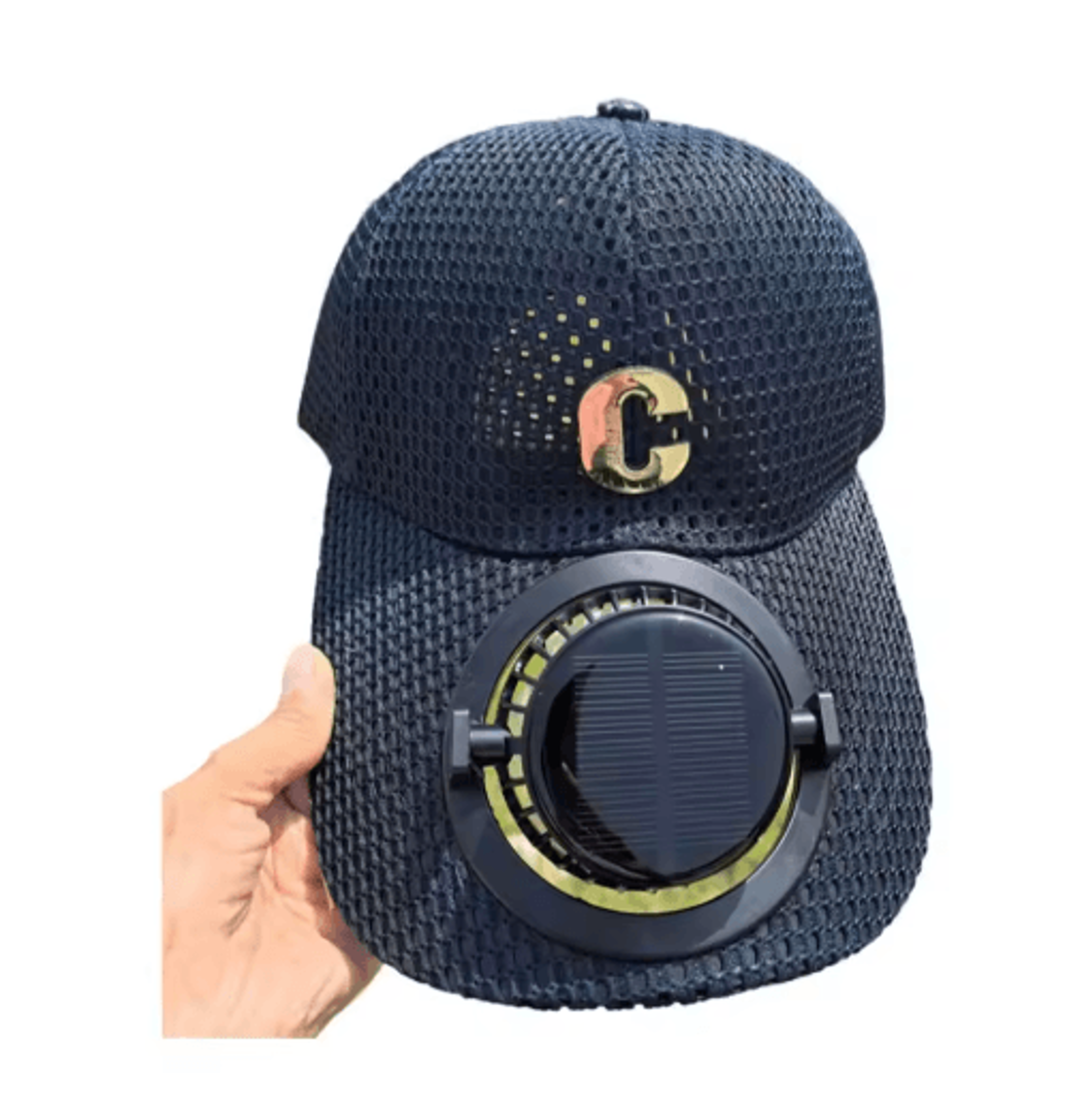 Solar Powered Fan Trucker Snapback Hat With Breathable Mesh For Outdoor Fishing And Summer Work 2