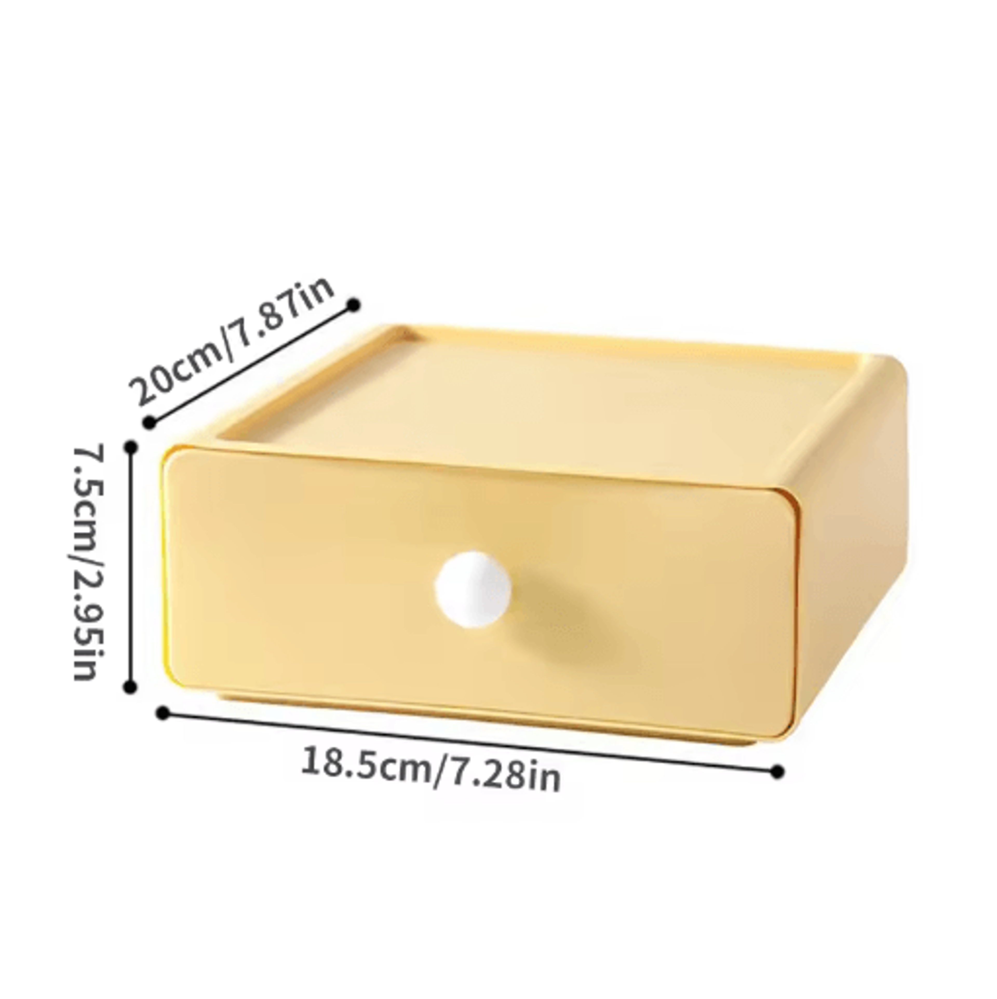Single Stackable Desk Drawer Storage Box For Stationery And Sundries 1