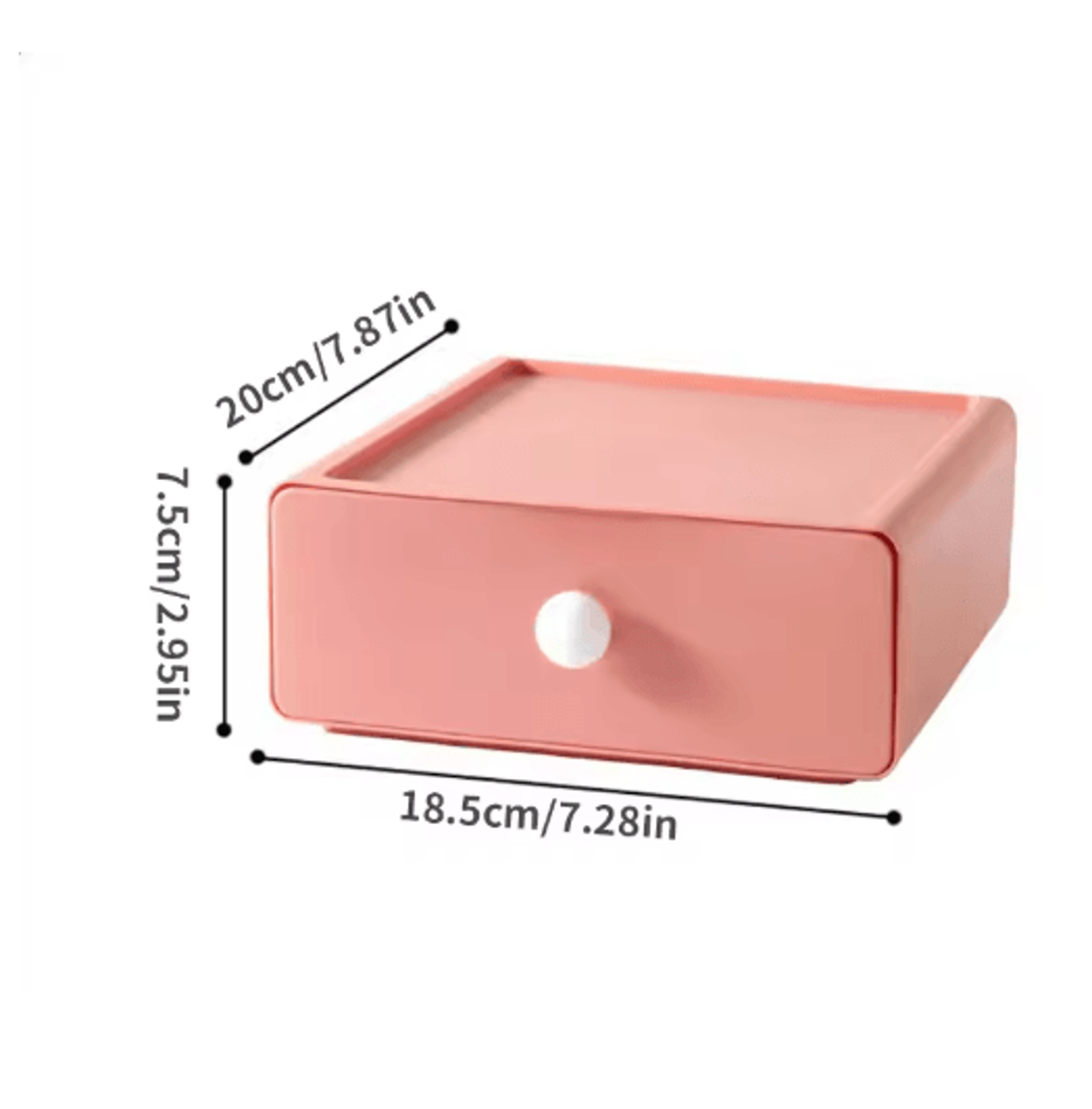 Single Stackable Desk Drawer Storage Box For Stationery And Sundries 3