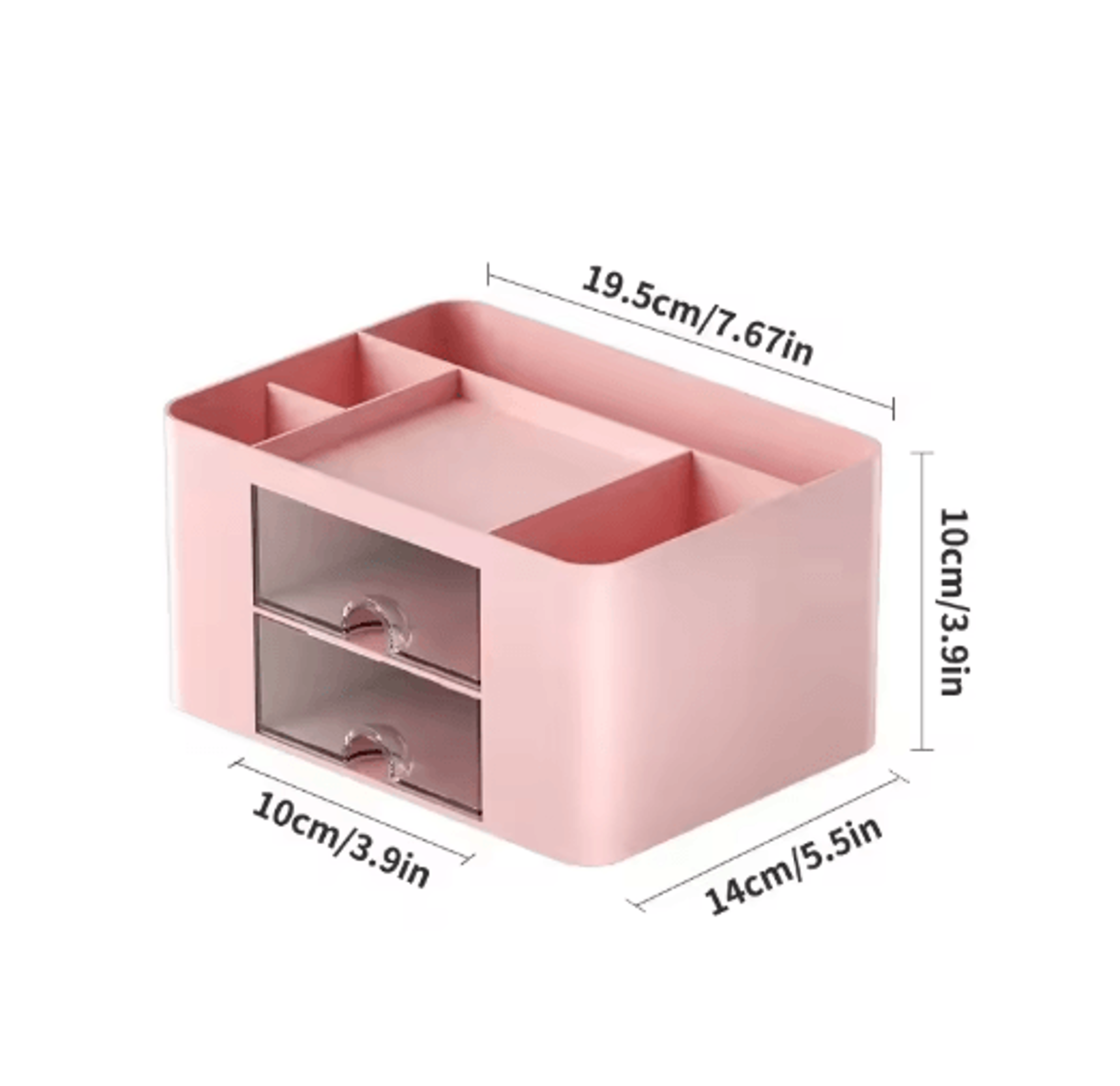Drawer Type Stationery Storage Box With Multiple Compartments And Dust Protection 6