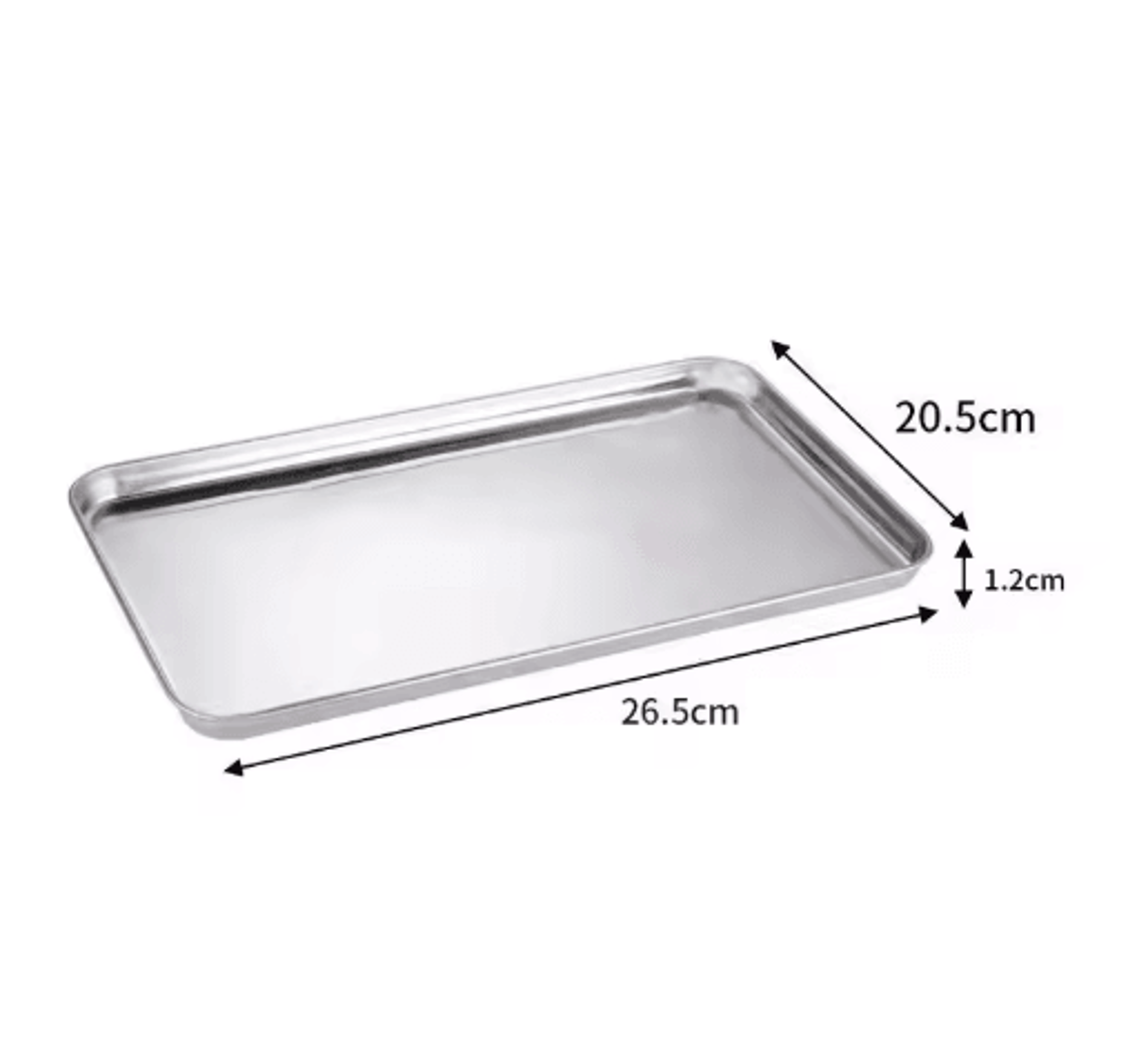 Stainless Steel Serving Tray Rectangle Buffet  Food Presentation Pan 1