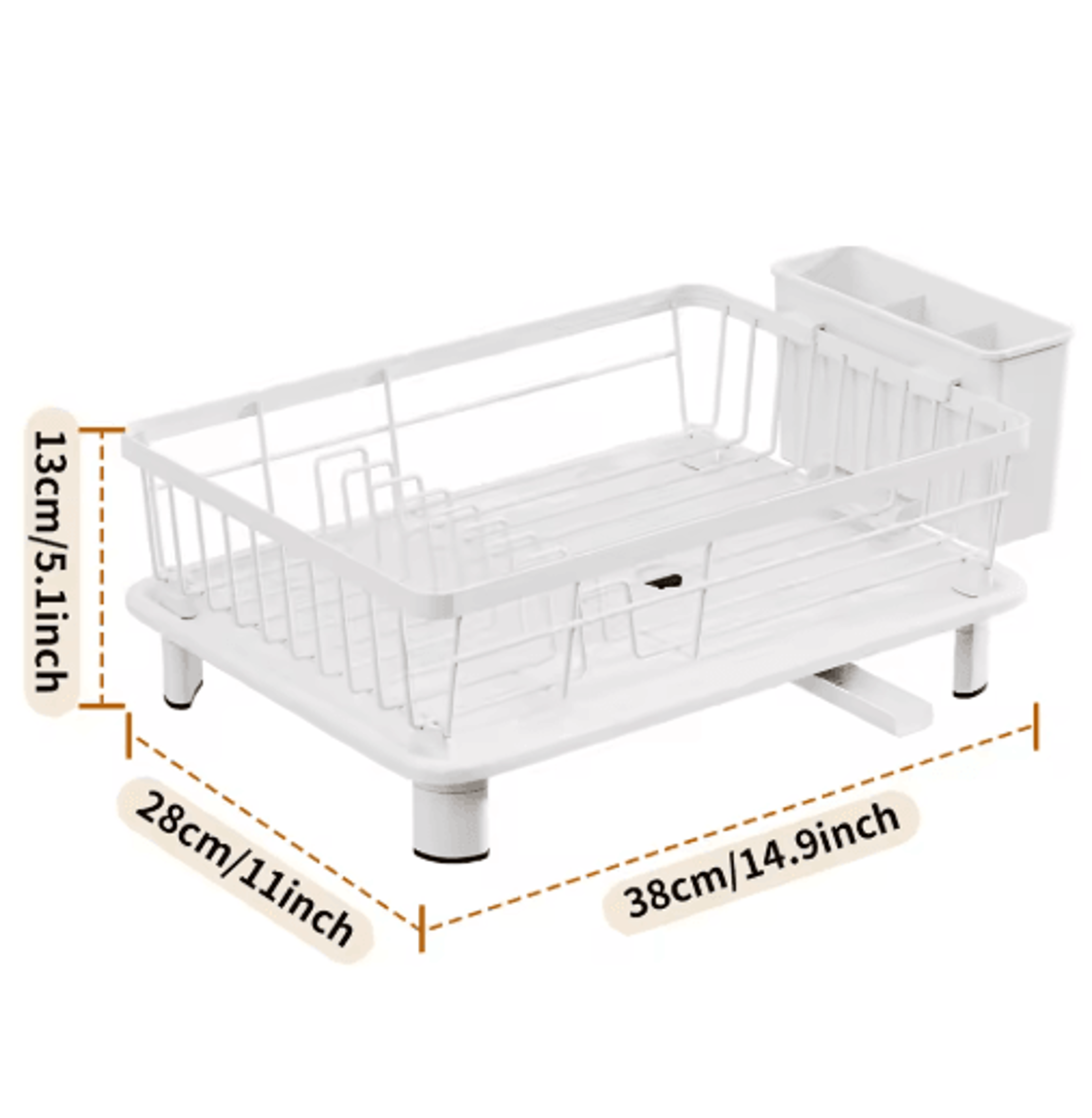 Compact Kitchen Dish Drying Rack Small Bowl  Plate Draining Storage Box 2