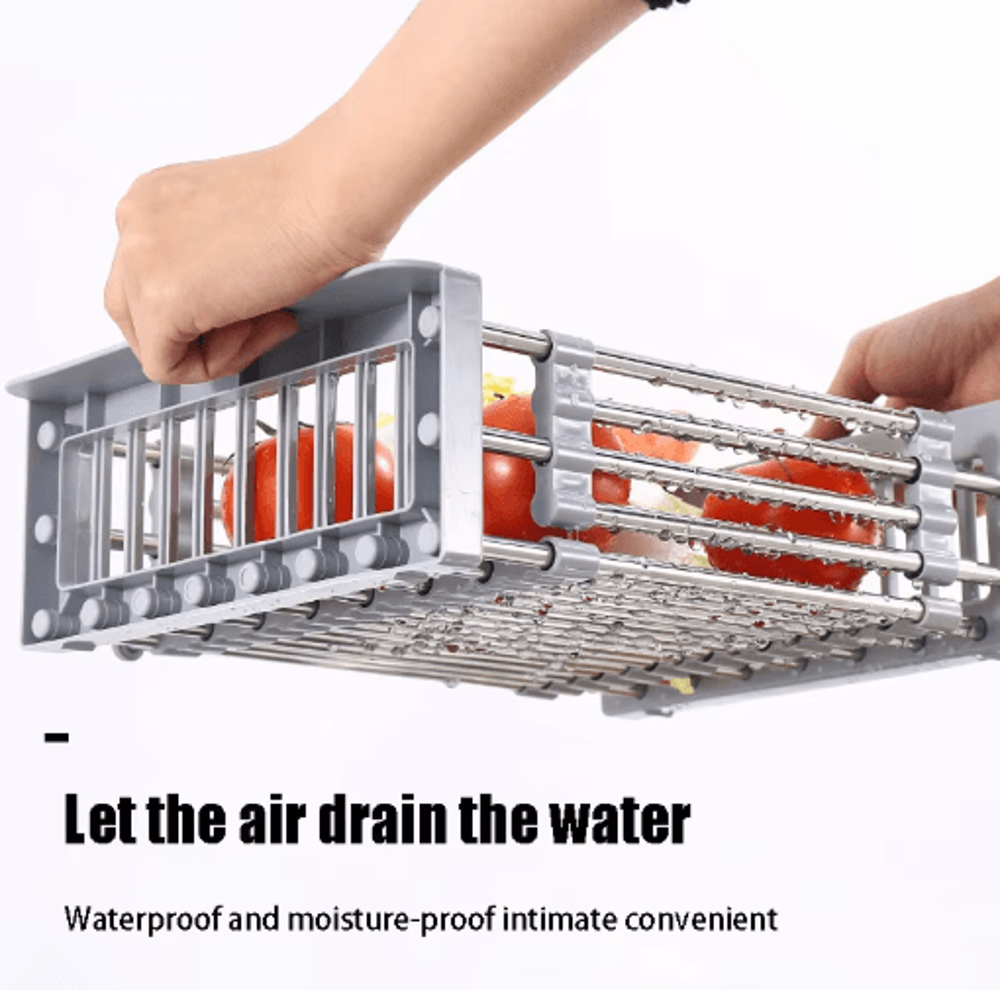 Expandable Sink Dish Drying Rack Adjustable Kitchen Drainboard Organizer Shelf 5