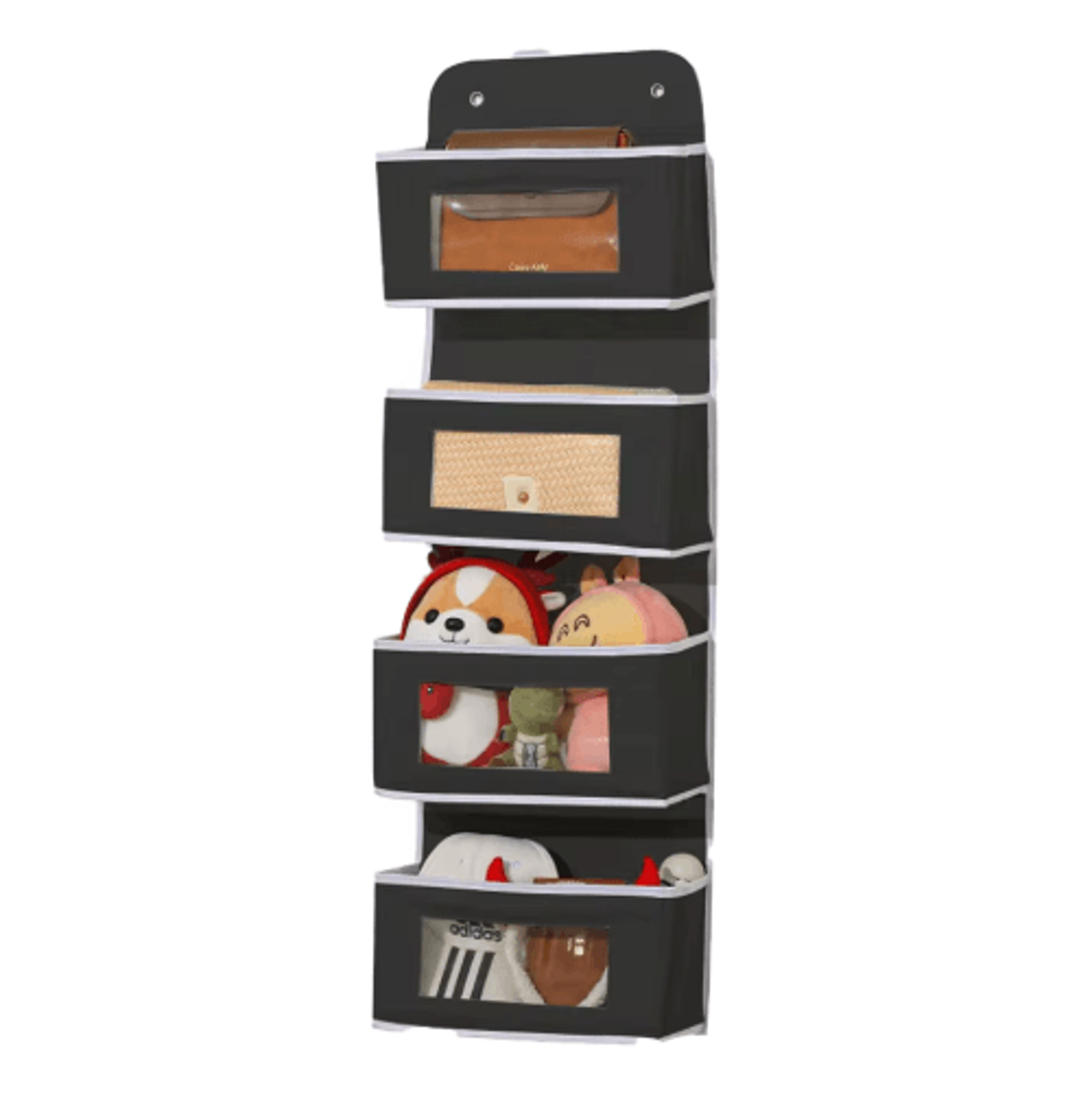 Extra Large Over The Door Hanging Organizer Multi Layer Closet  Dorm Storage System 4