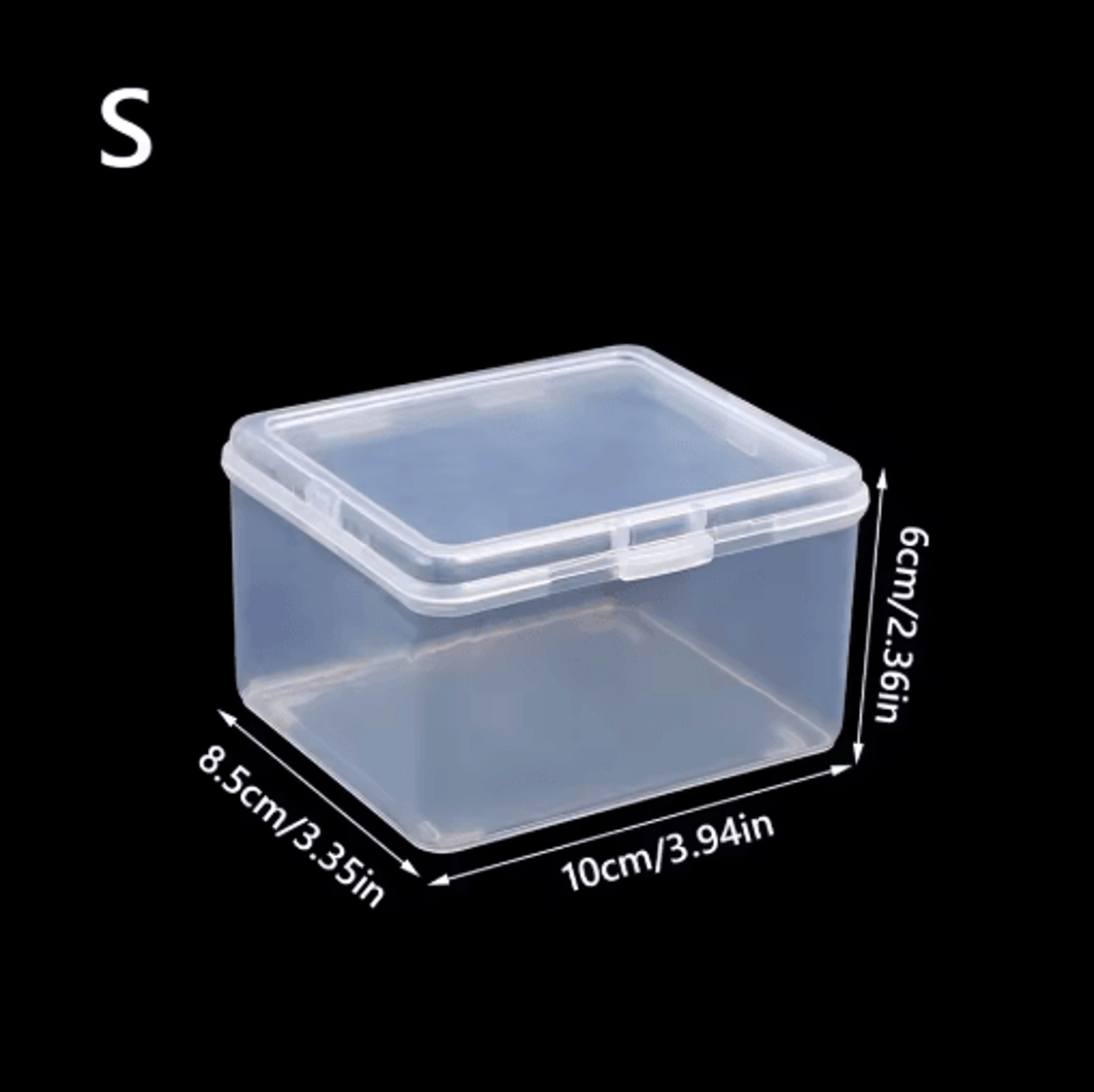 MultiPurpose Clear Rectangular Storage Case For Jewelry And Stationery 7