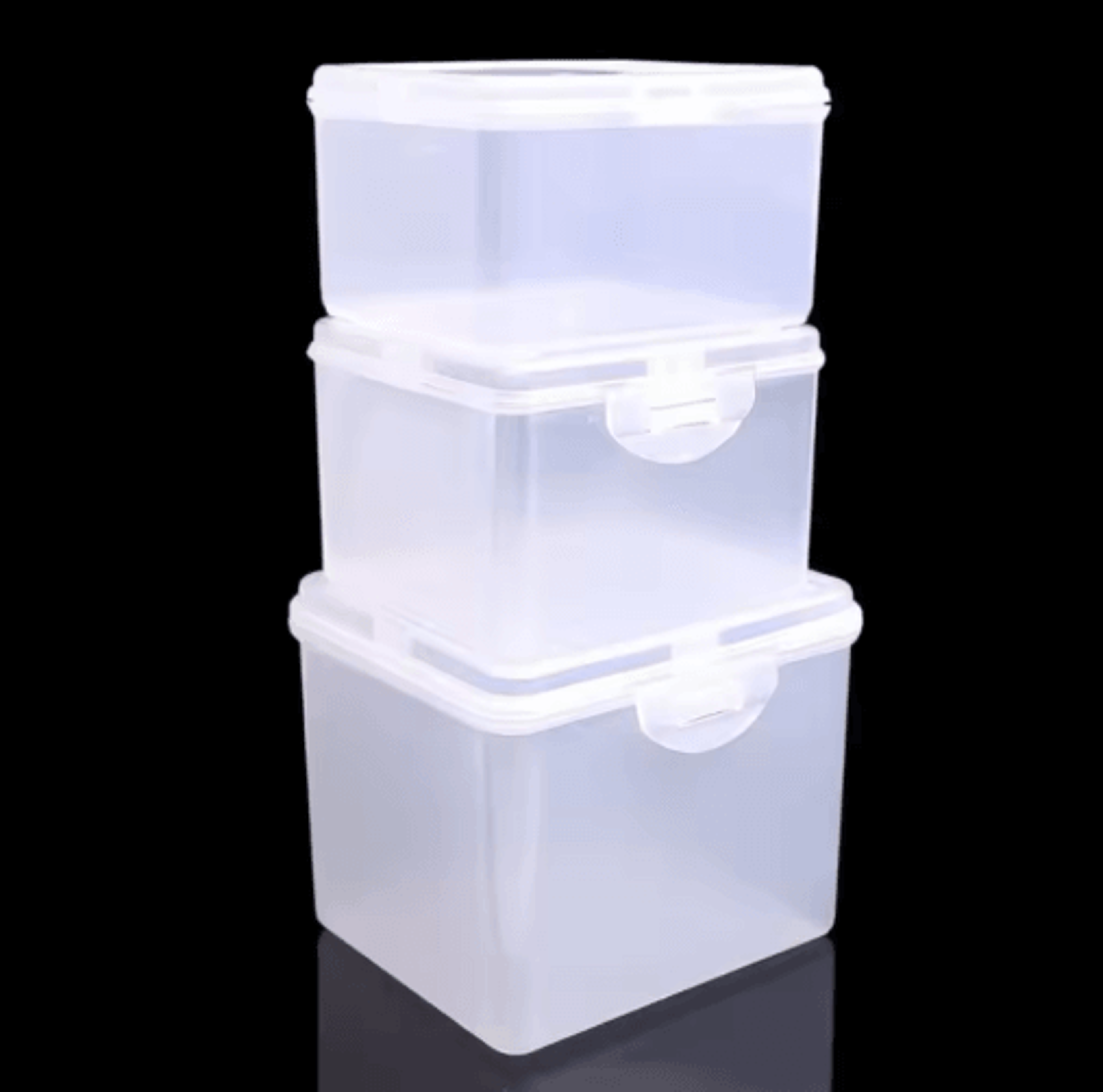 MultiPurpose Clear Rectangular Storage Case For Jewelry And Stationery 12