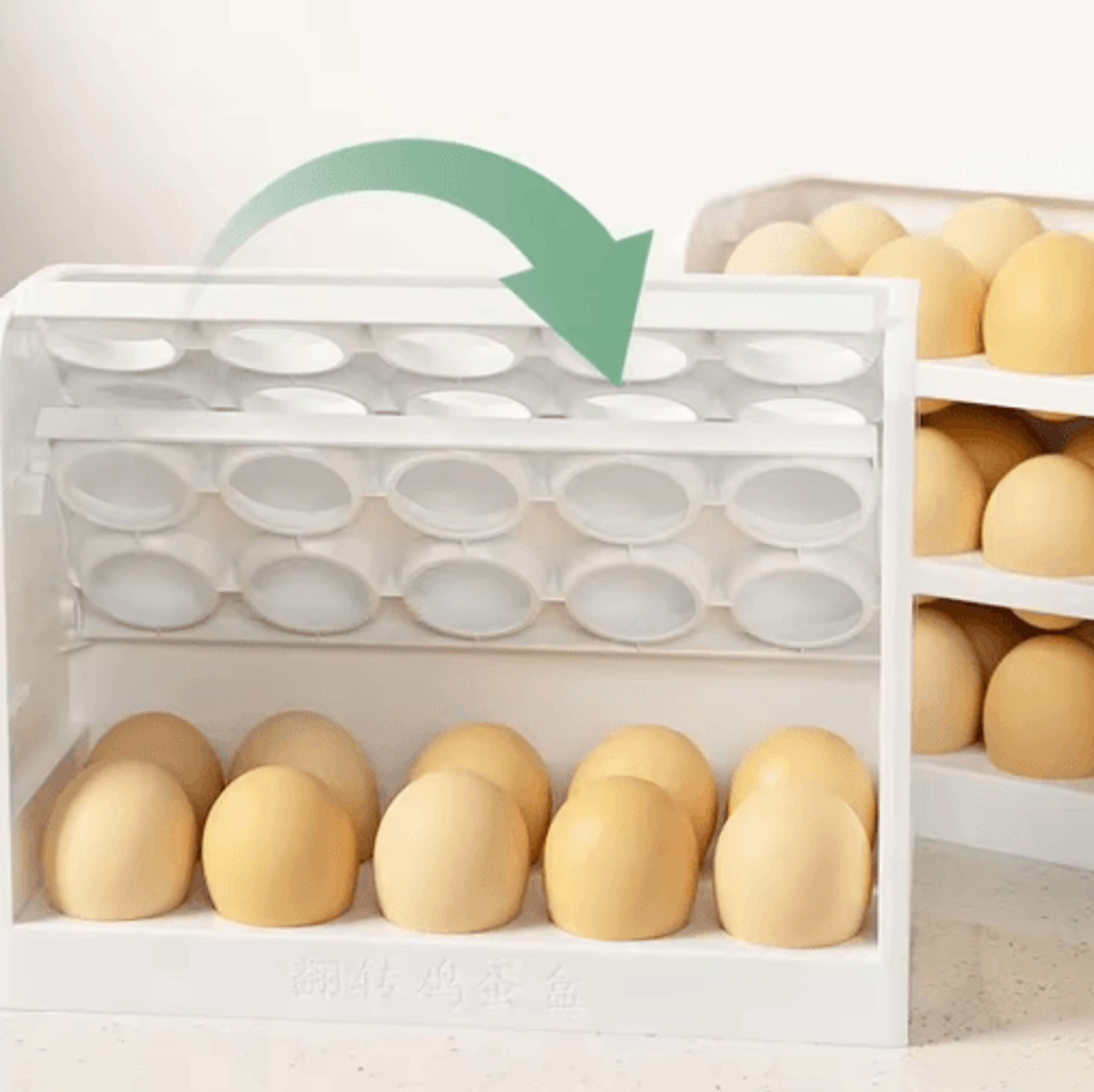 3 Layer Egg Rack  30 Egg Kitchen Countertop And Refrigerator Organizer 2