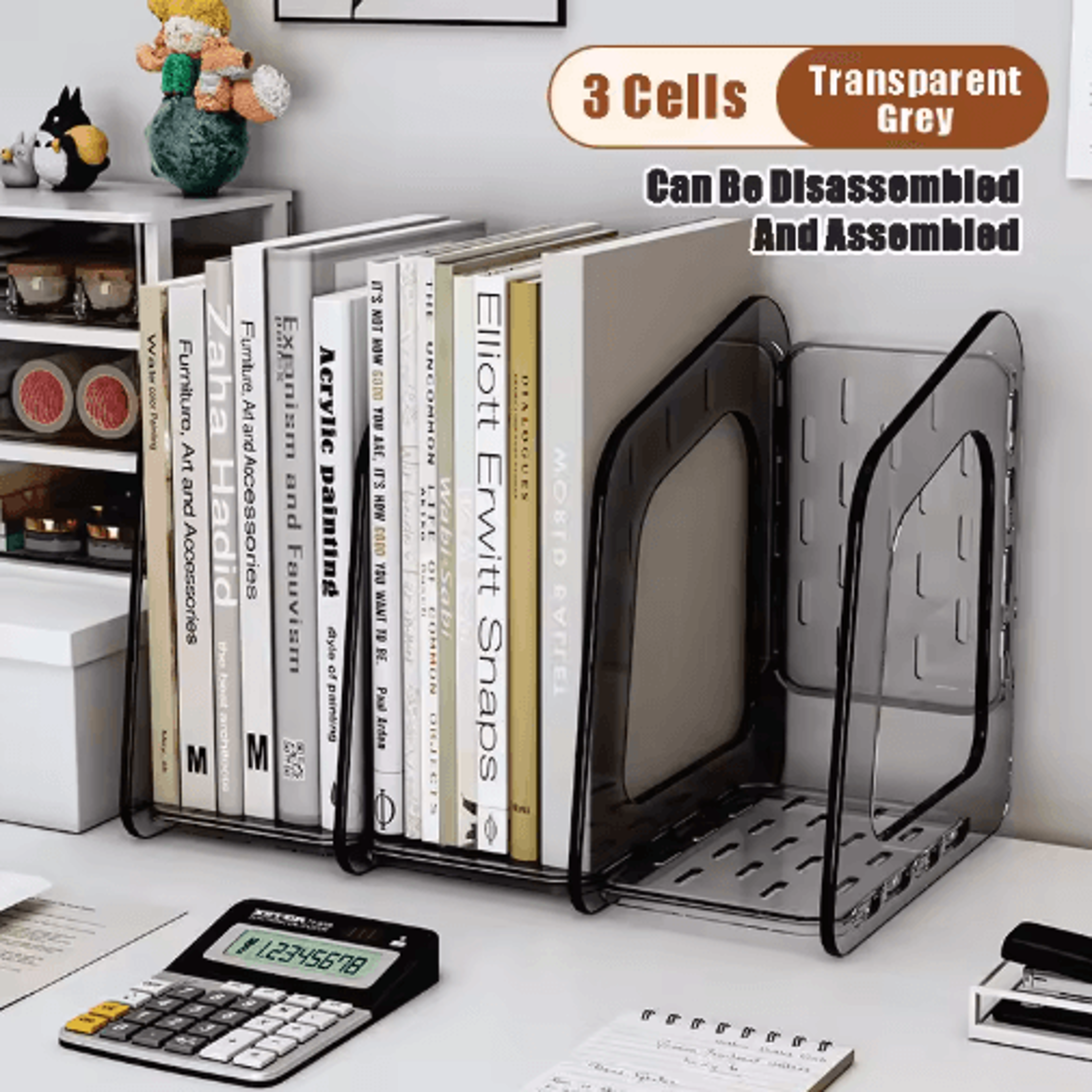 ClearView A4 Acrylic Vertical File Organizer For Desk  Office 2