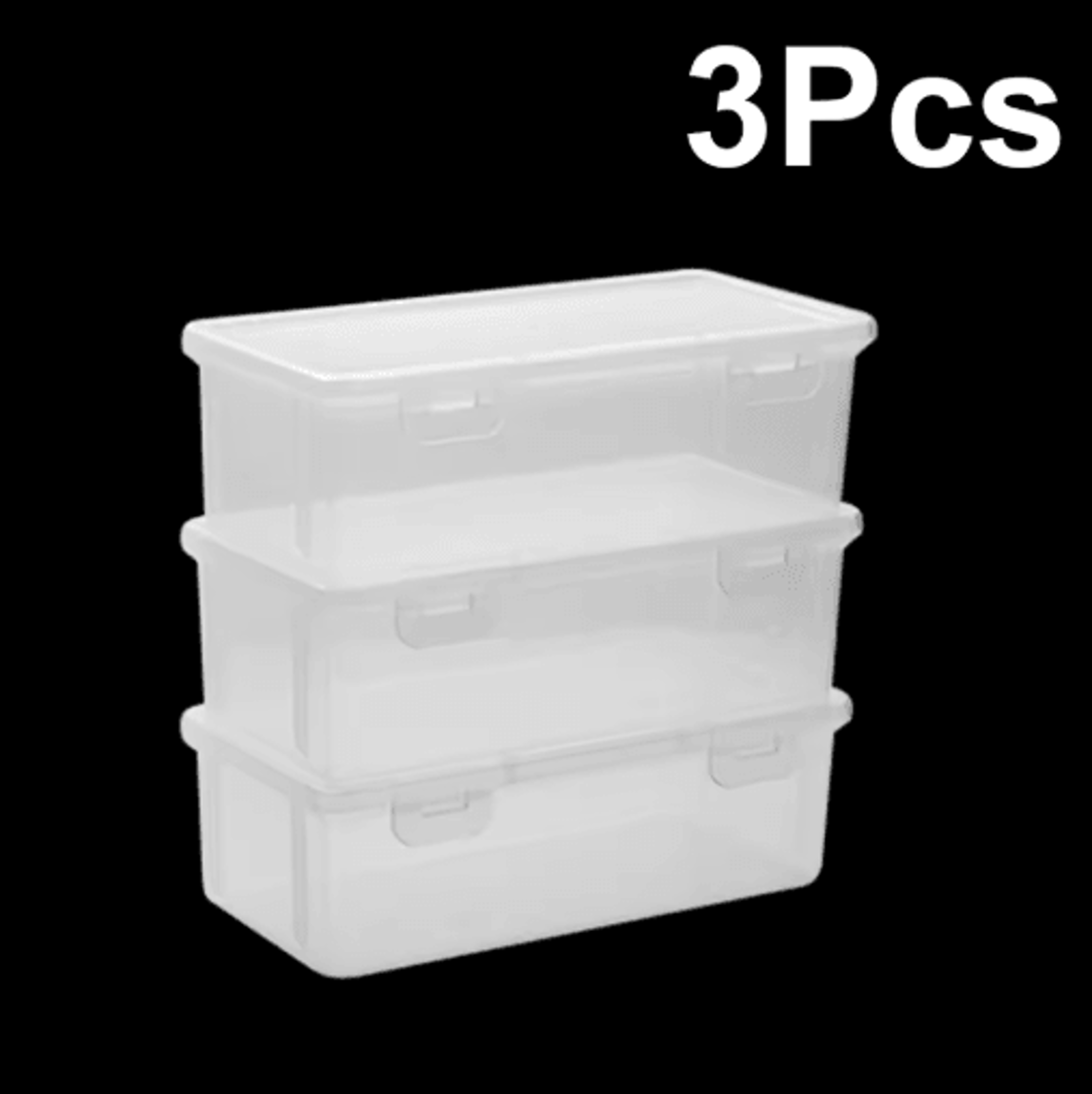 ClearStack Transparent Plastic Pencil Box For Students And Everyday Storage 2