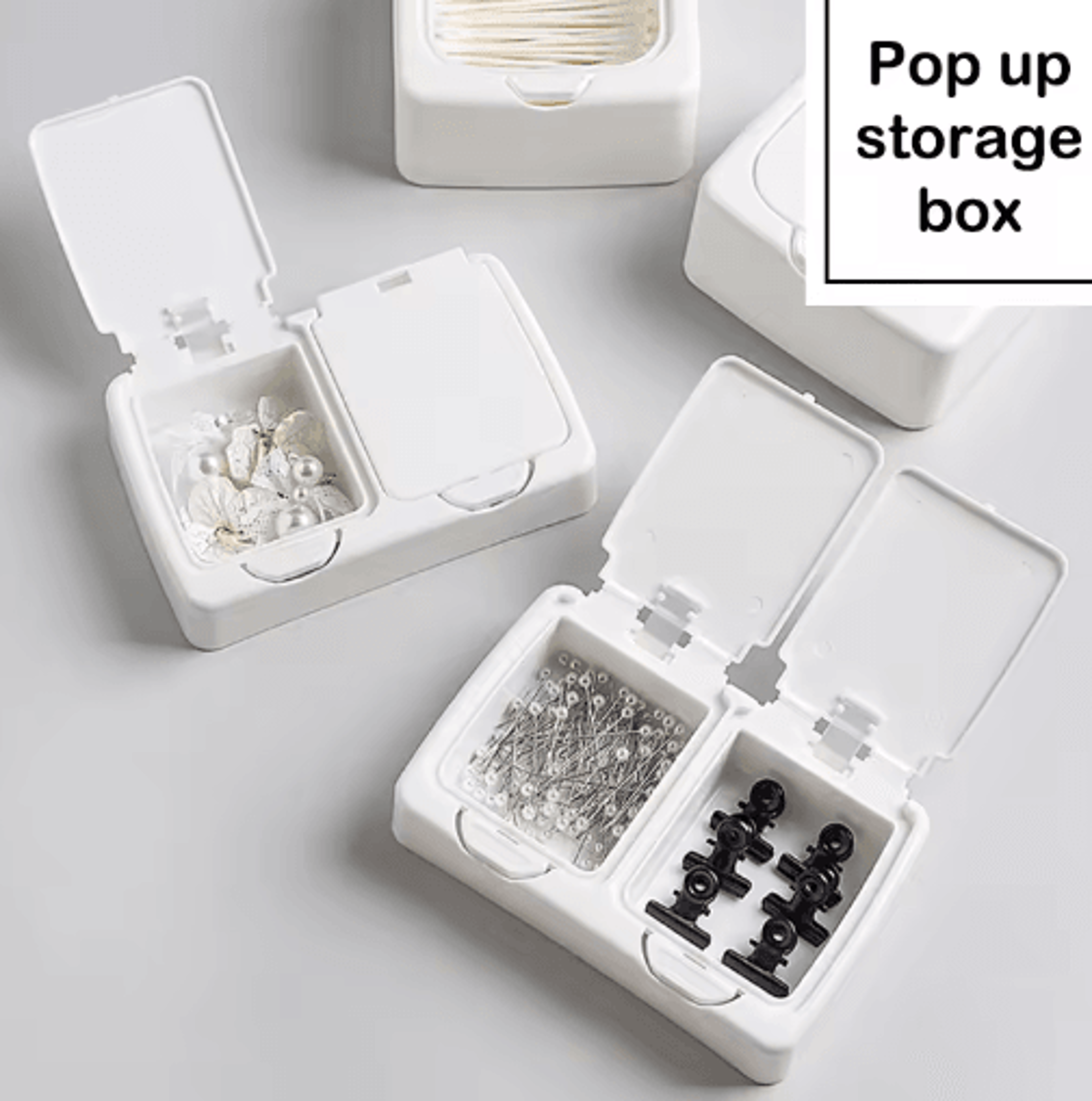 PureWhite Large Capacity Desktop Storage Box For Postcards  Stickers 7
