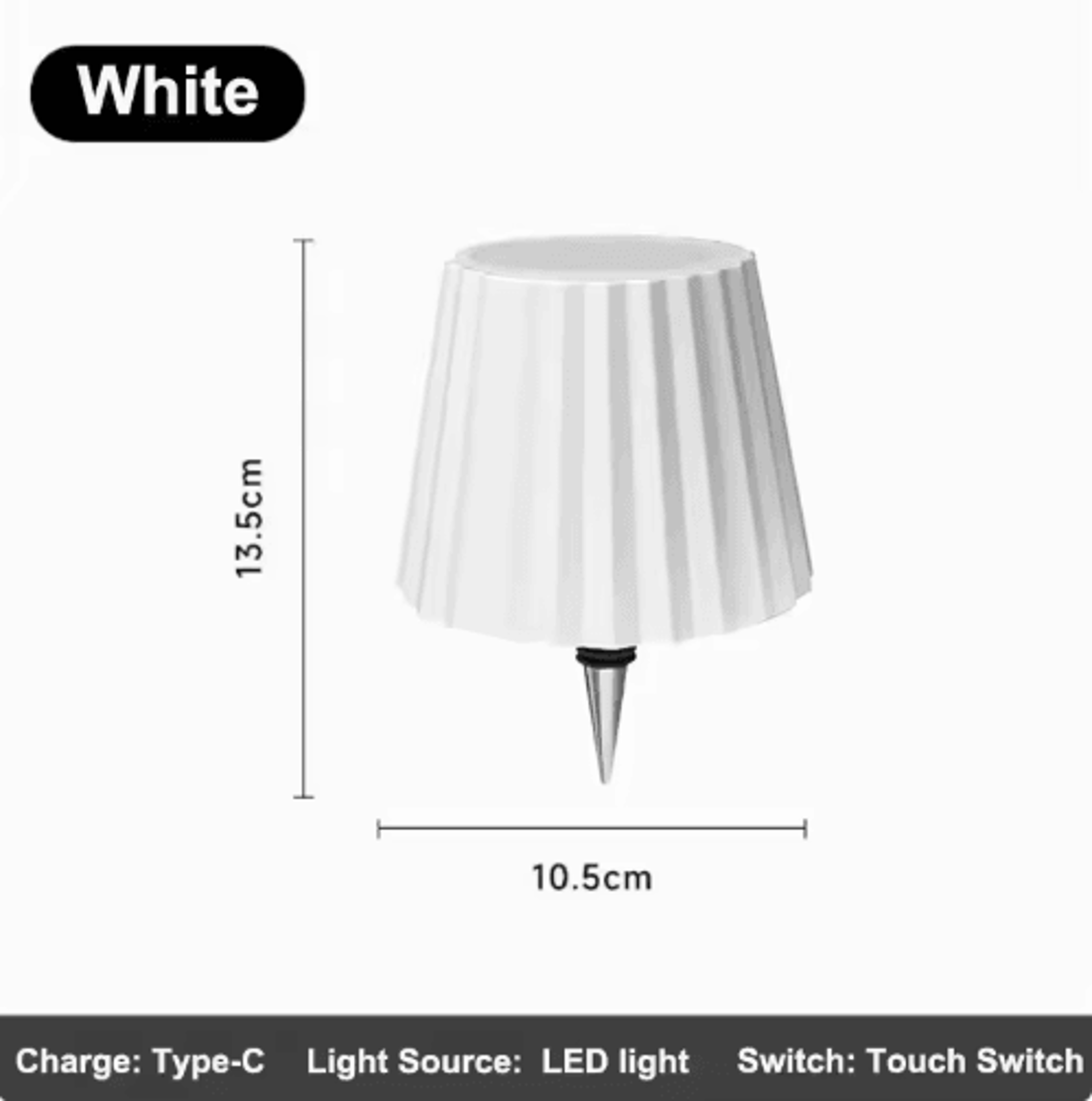 Wireless LED Bottle Table Lamp Touch Control Rechargeable Bar Light 2