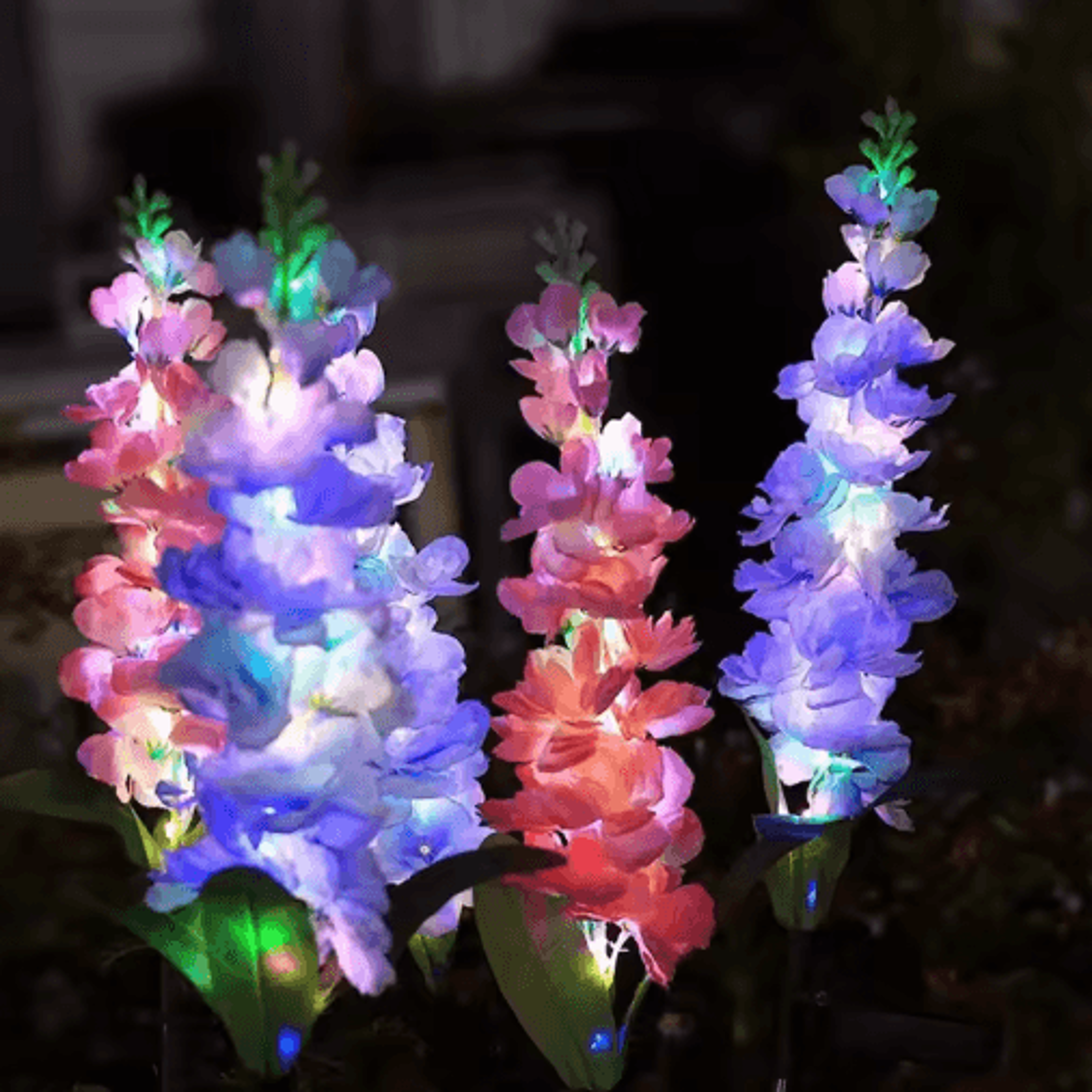 SunBloom Solar Flower Garden Lights Waterproof Decorative Lights For Patio Lawn  Yard 2
