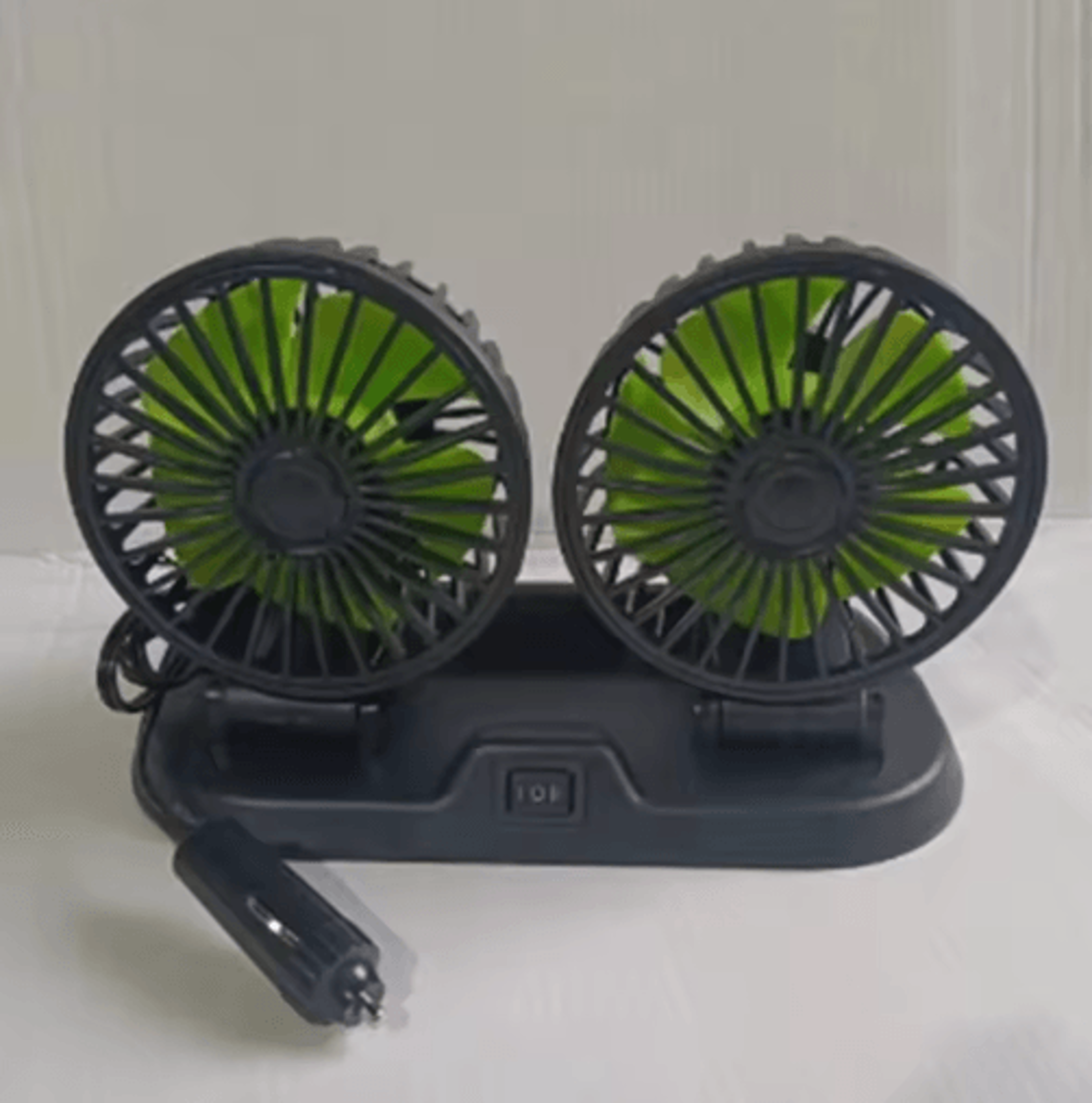 CoolDrive Dual Head USB Car Fan Adjustable 2 Speed Dashboard Cooling Fan For 5V 12V To 24V Vehicles 1