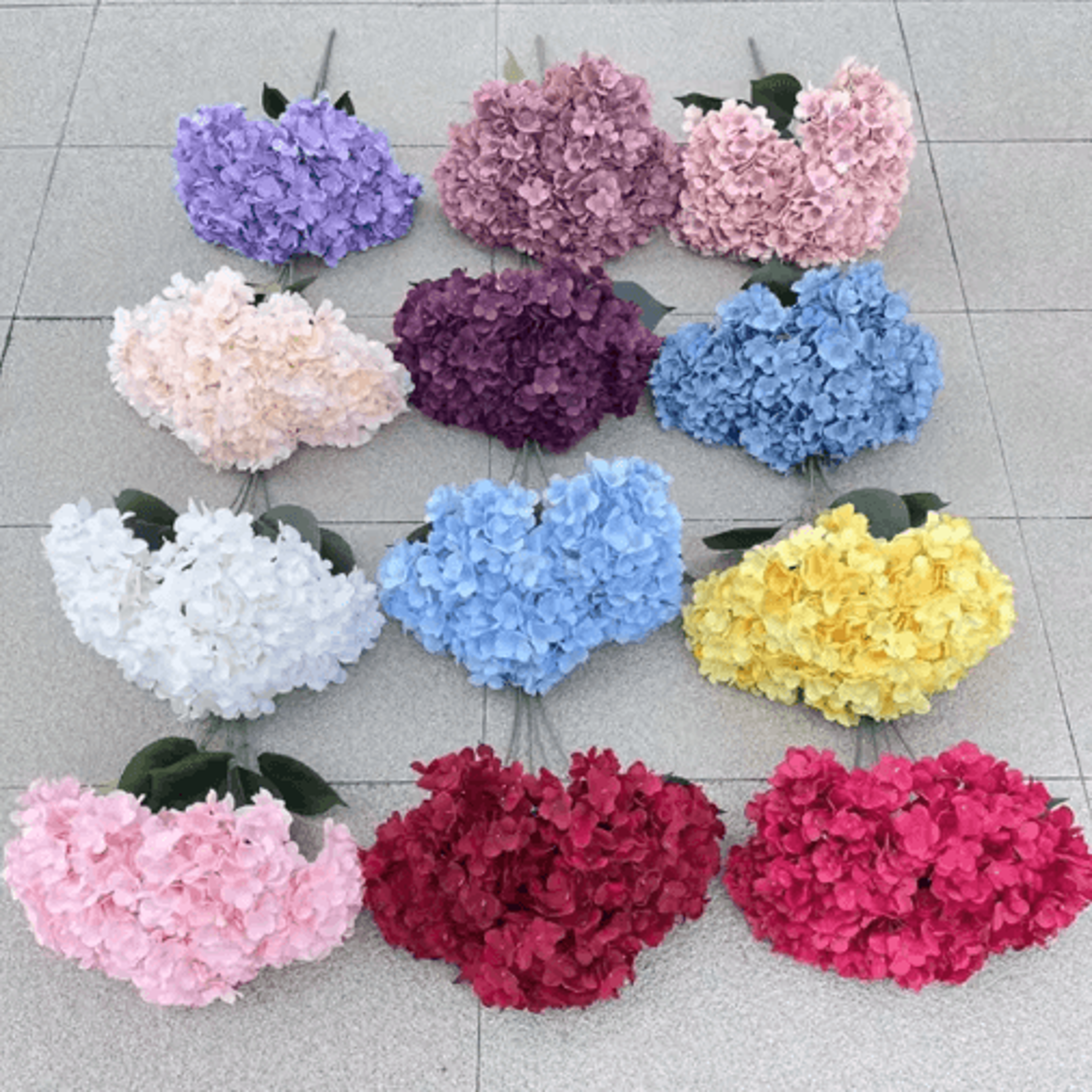 EverBloom 5Head Silk Hydrangea Bouquet  Elegant Artificial Flowers For Home  Wedding Decor 11