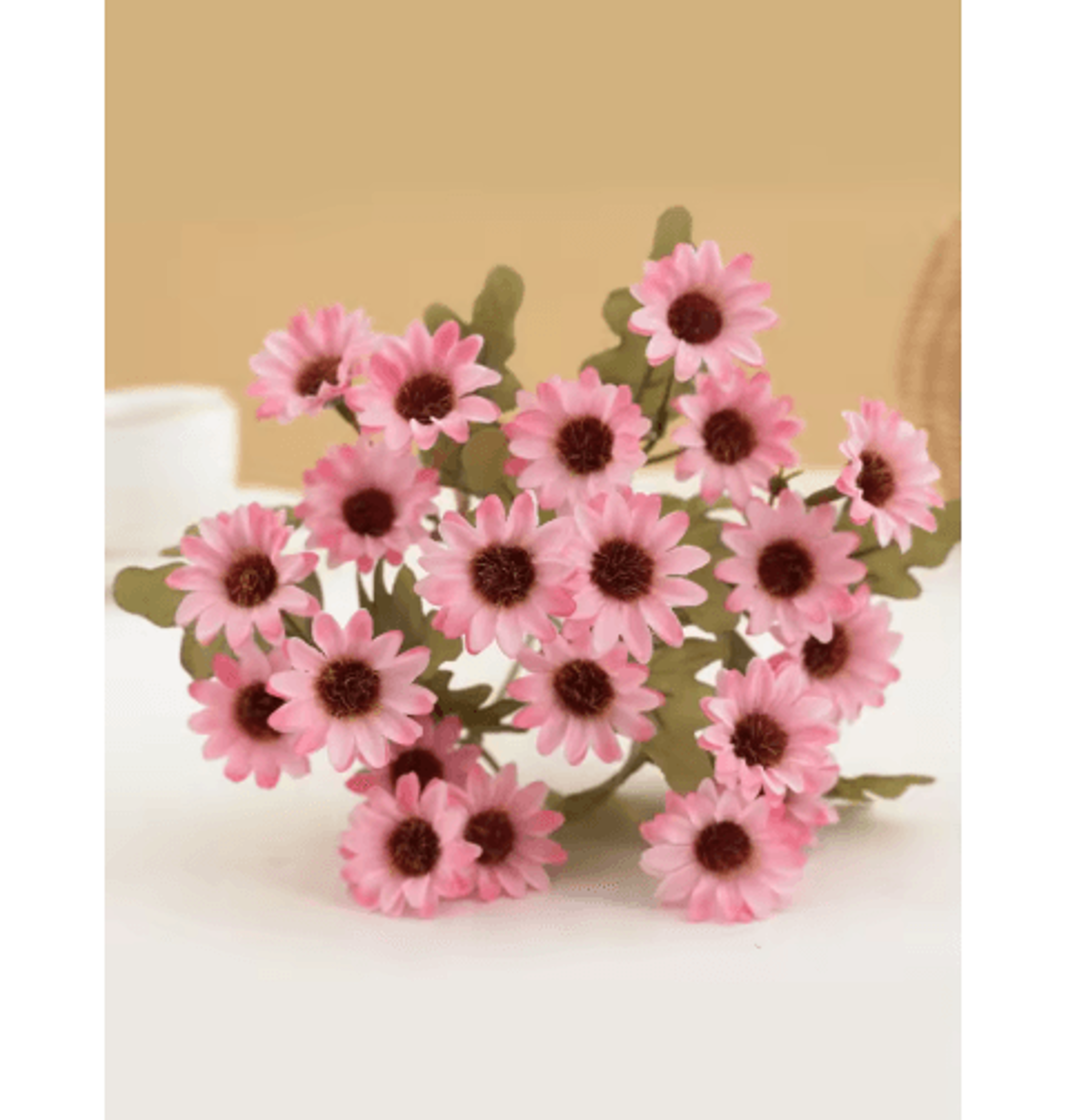 AutumnBloom 21Head Silk Daisy Bouquet  Artificial Floral Decor For Home  Wedding 1