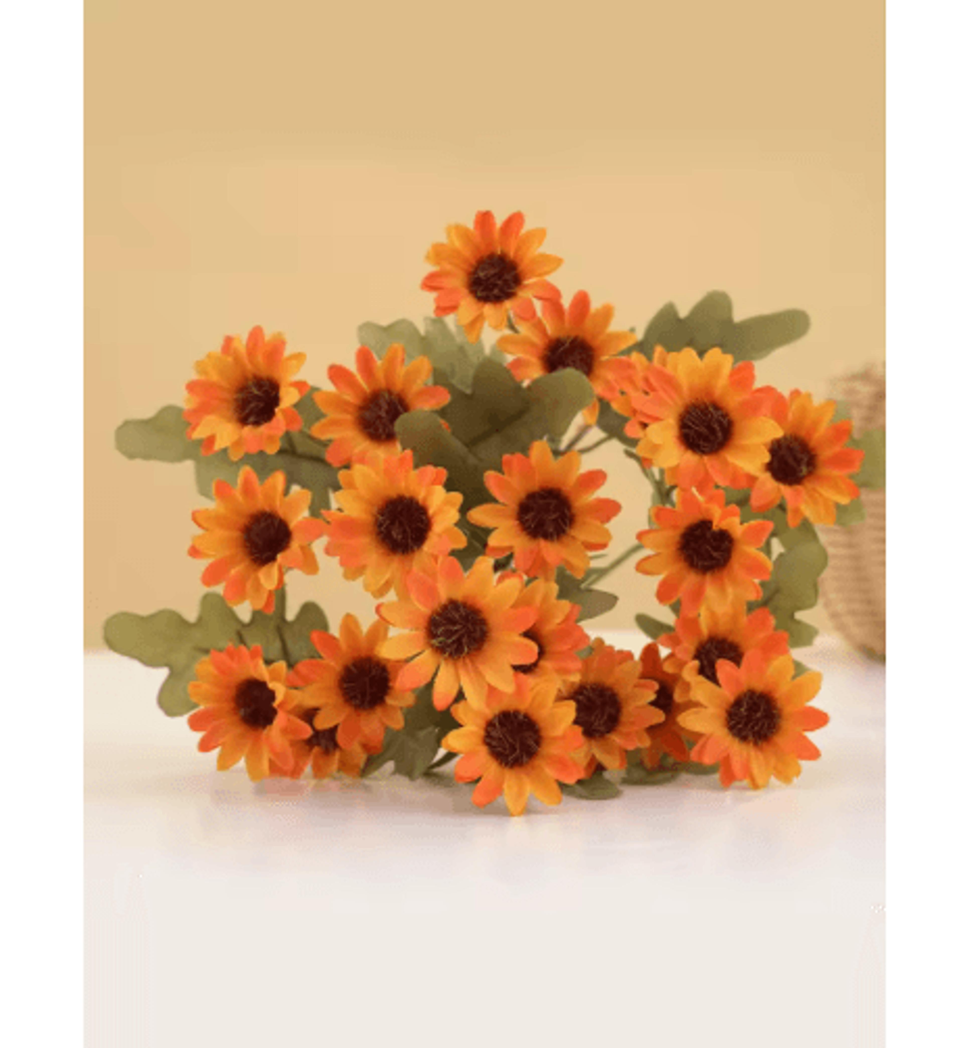 AutumnBloom 21Head Silk Daisy Bouquet  Artificial Floral Decor For Home  Wedding 2