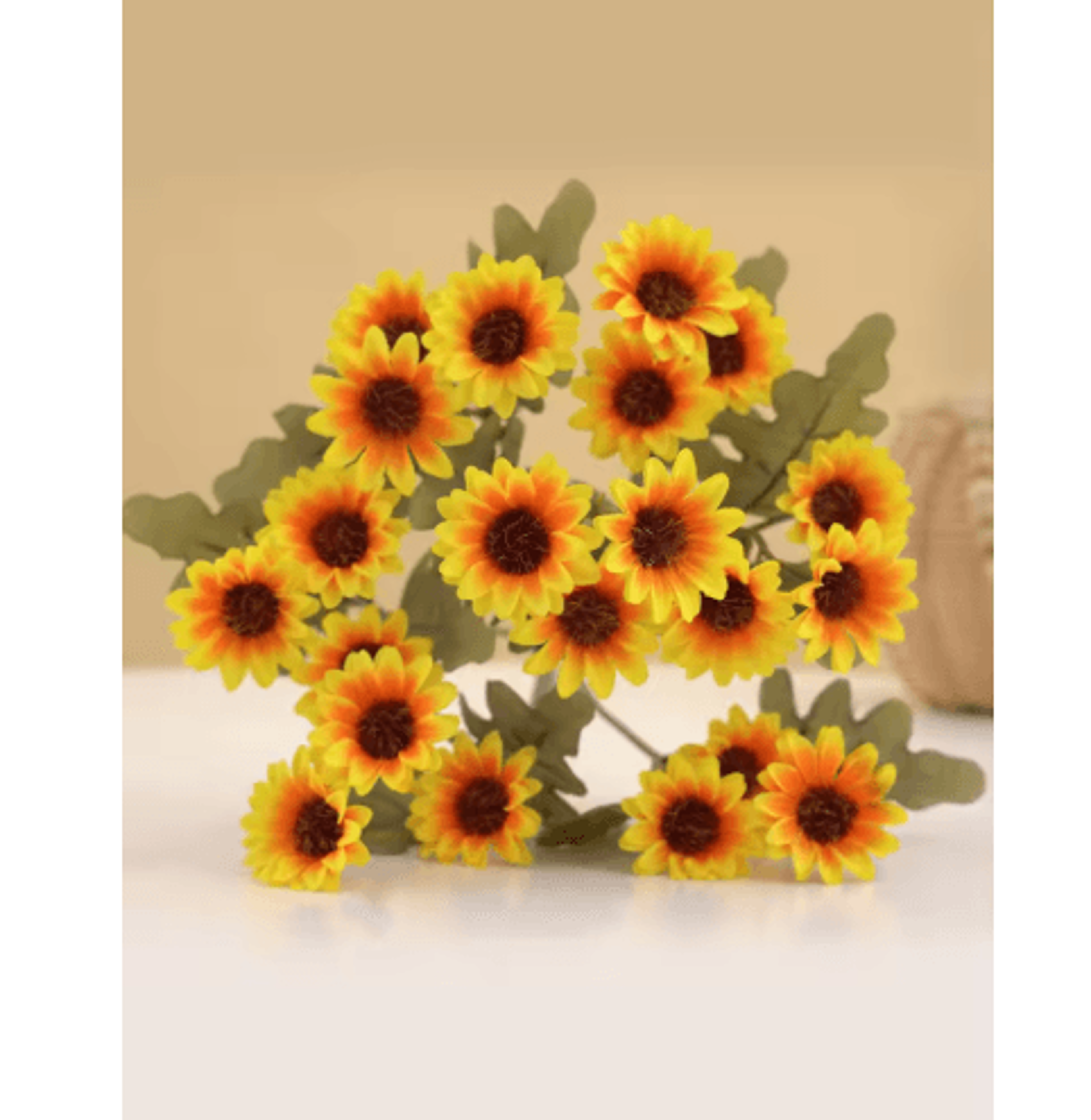 AutumnBloom 21Head Silk Daisy Bouquet  Artificial Floral Decor For Home  Wedding 9