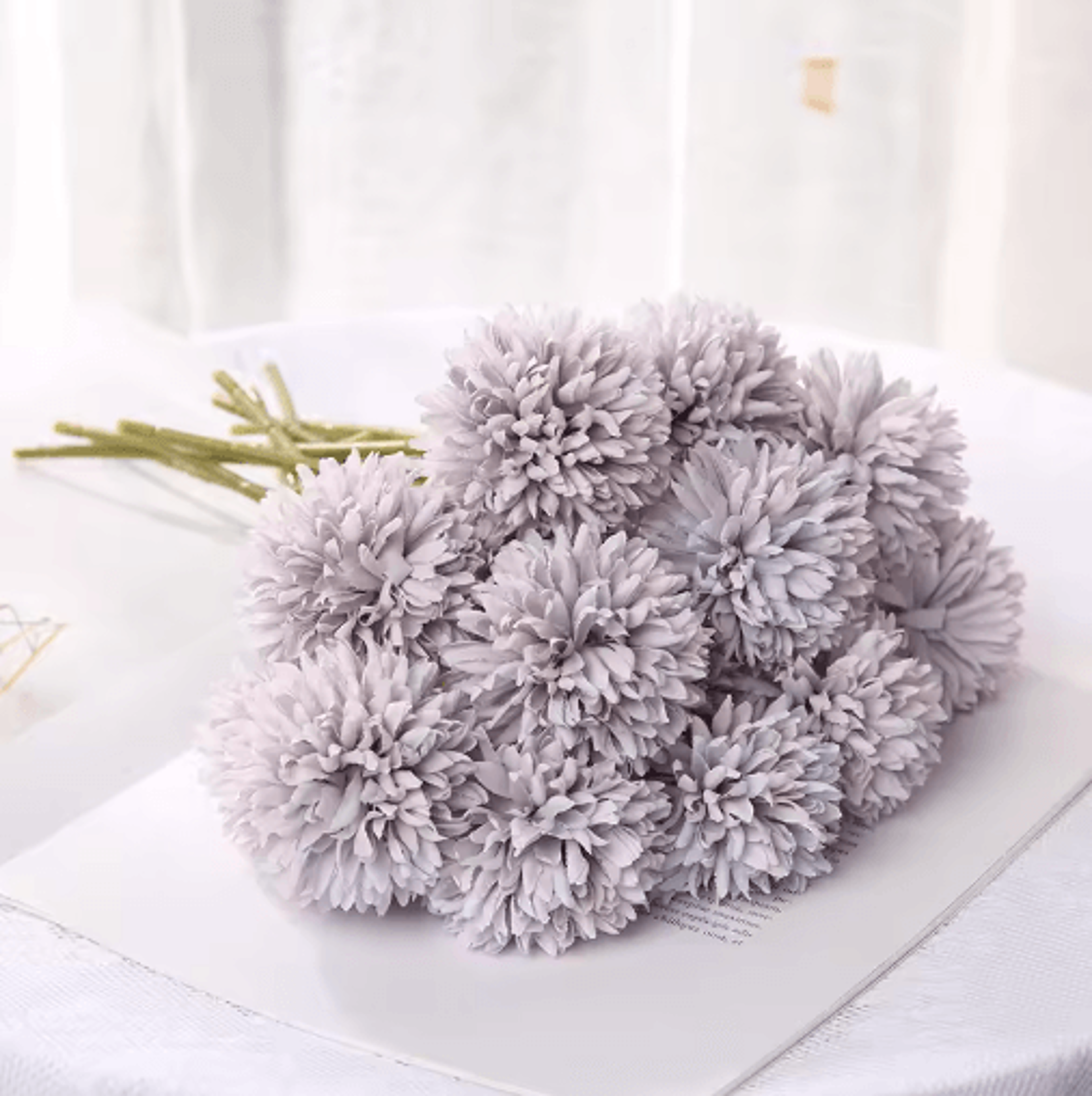 EverBloom Hydrangea Artificial Flower Bouquet  35PCS Decorative Hydrangea Stems For Home  Wedding D 13