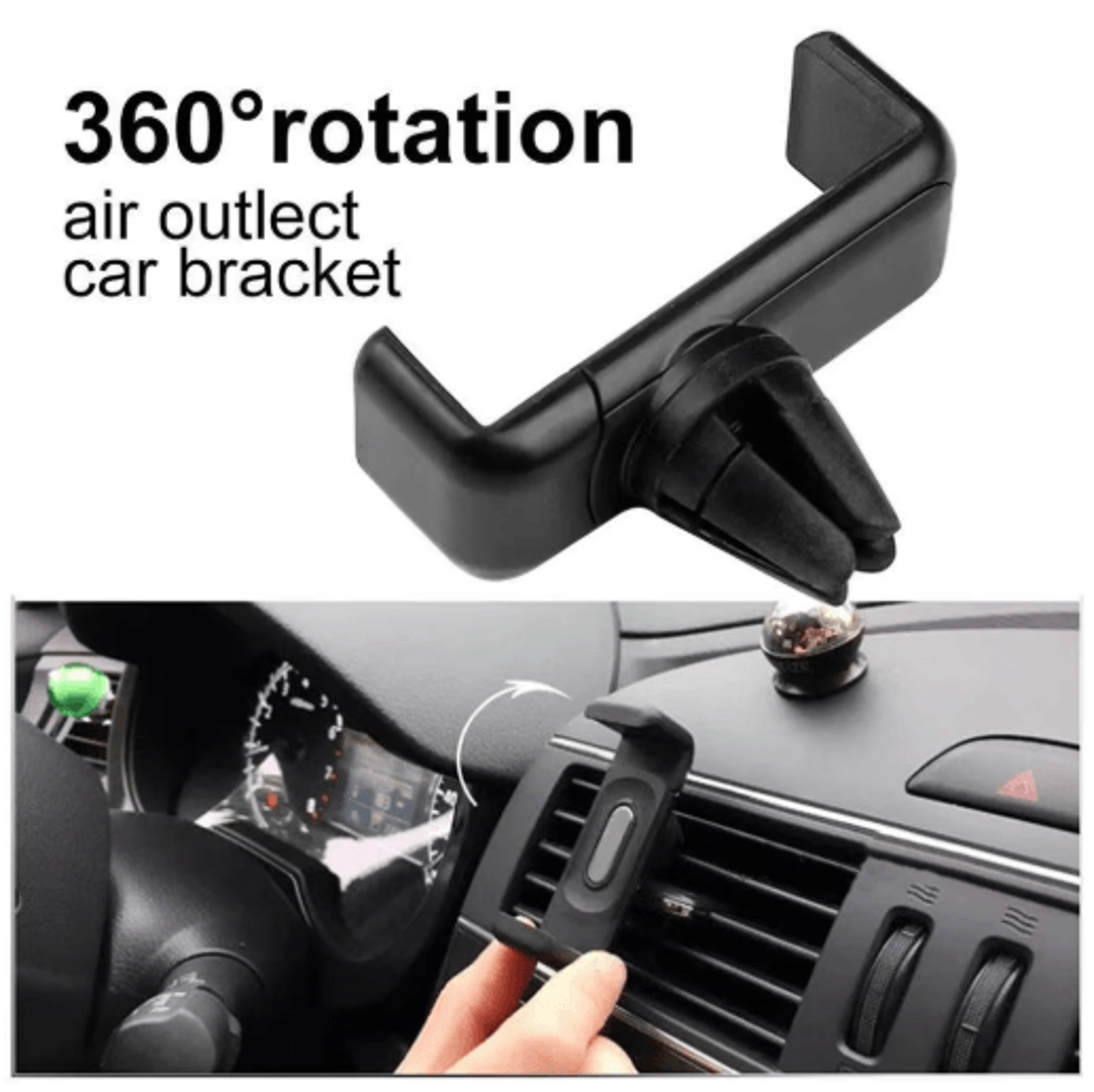 DriveGrip Universal Car Phone Holder  Dashboard Windshield  Vent HandsFree Mount 3