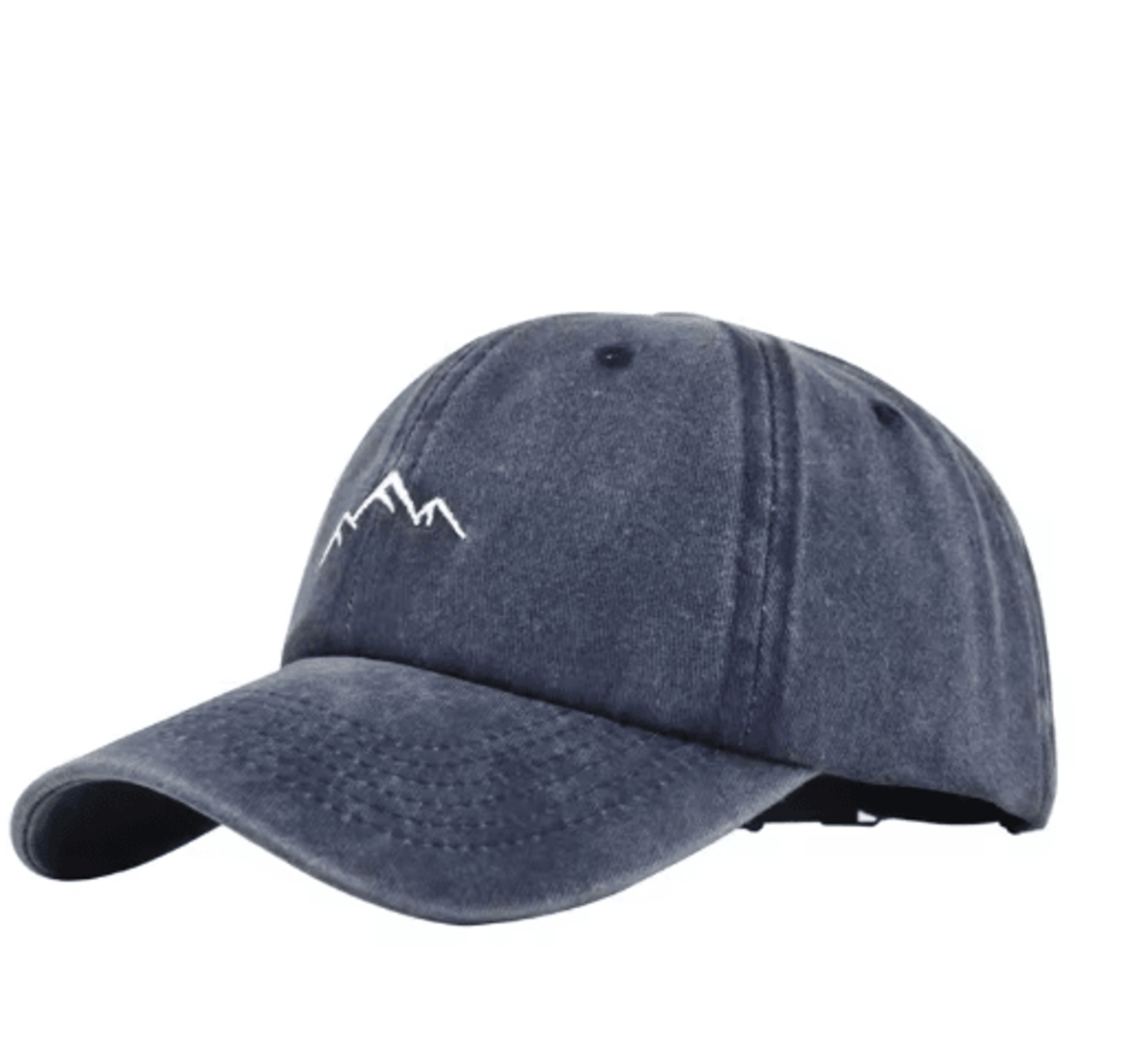 Retro Washed Cotton Mountain Embroidery Baseball Cap  Adjustable Unisex Streetwear Hat 6
