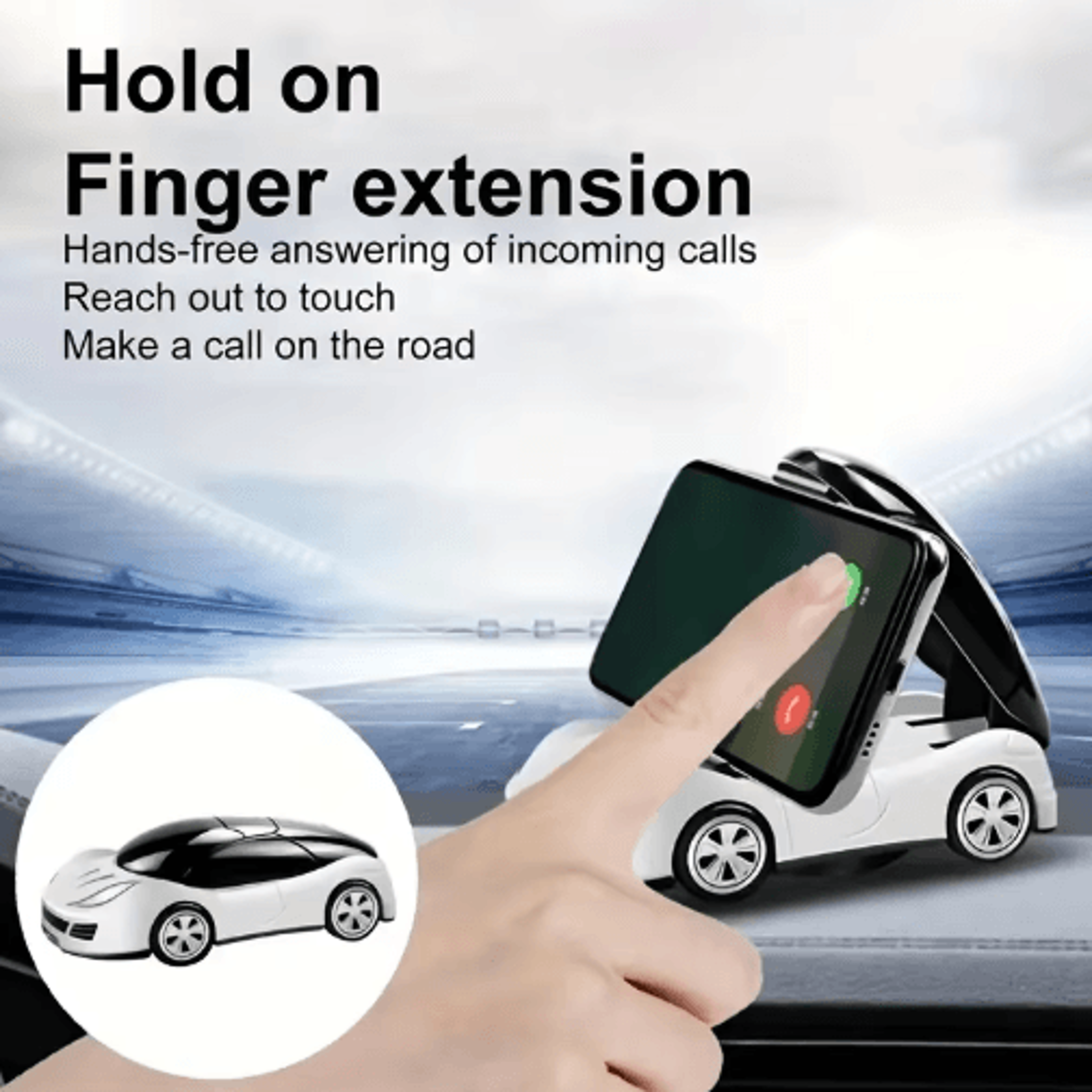 Foldable 360 Rotating Car Dashboard Phone Holder  Universal Mobile Phone Mount 5