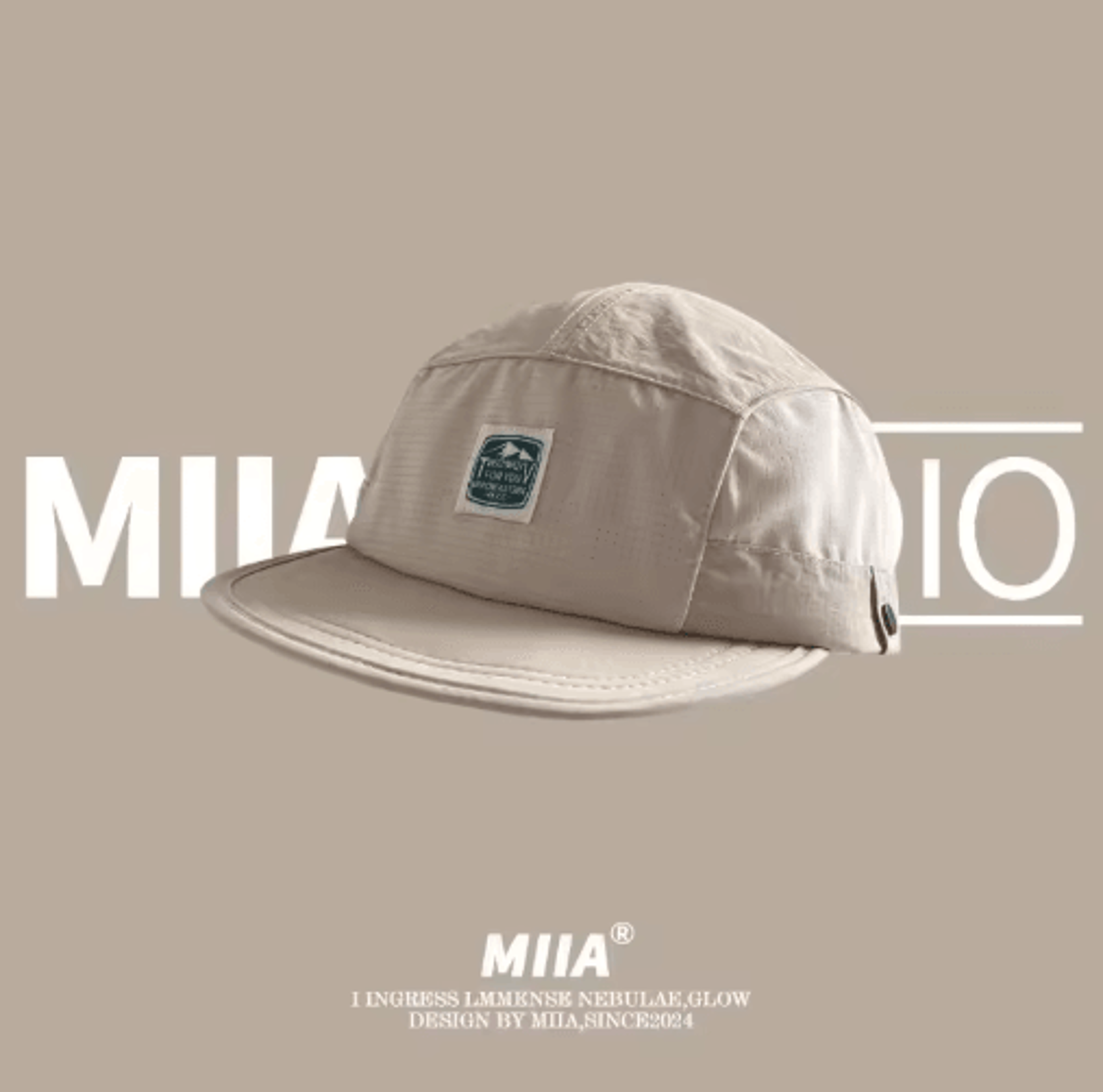 Japanese Retro 5Panel Splicing Baseball Cap  Breathable QuickDry Summer Hat 1