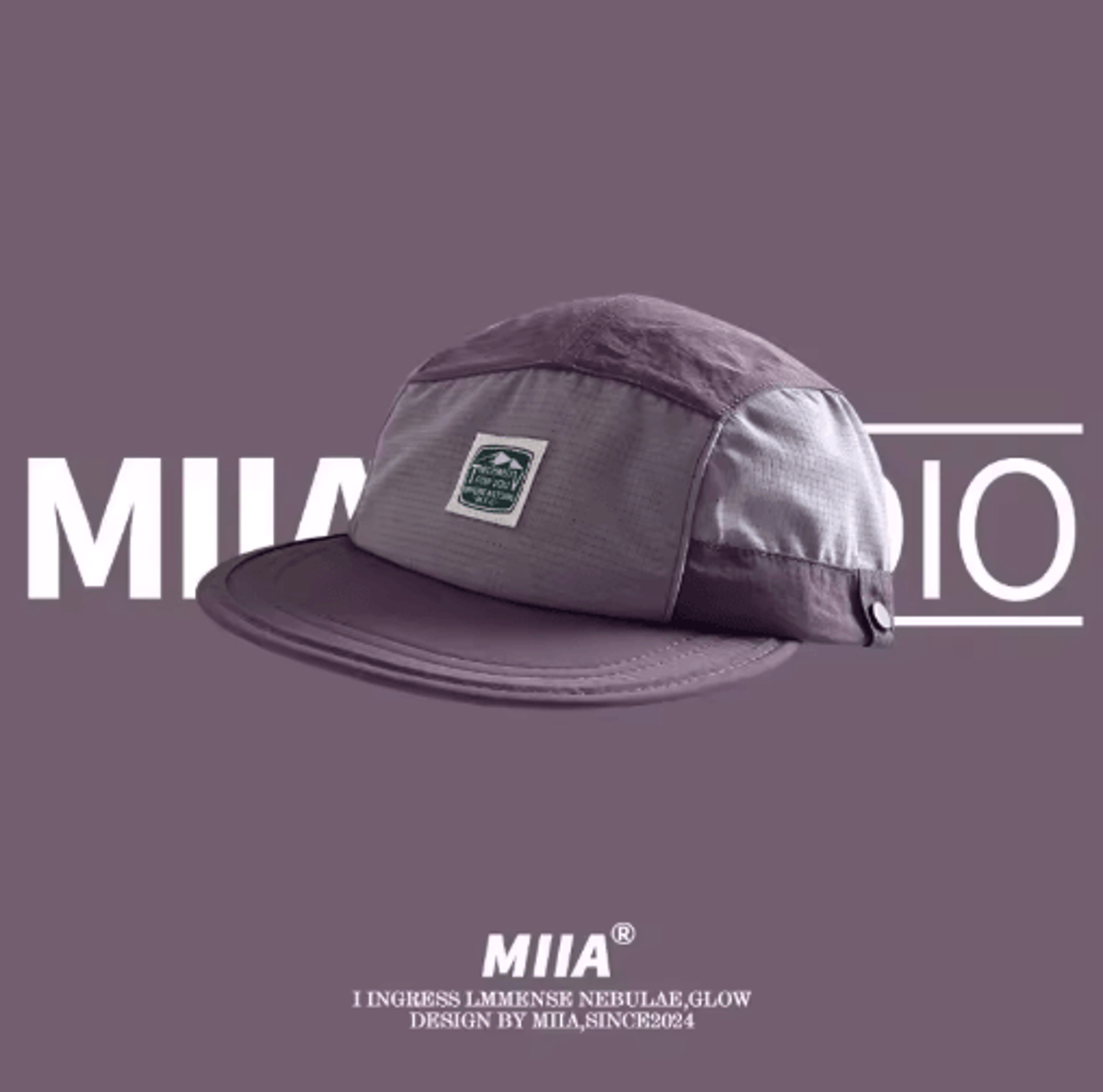 Japanese Retro 5Panel Splicing Baseball Cap  Breathable QuickDry Summer Hat 2