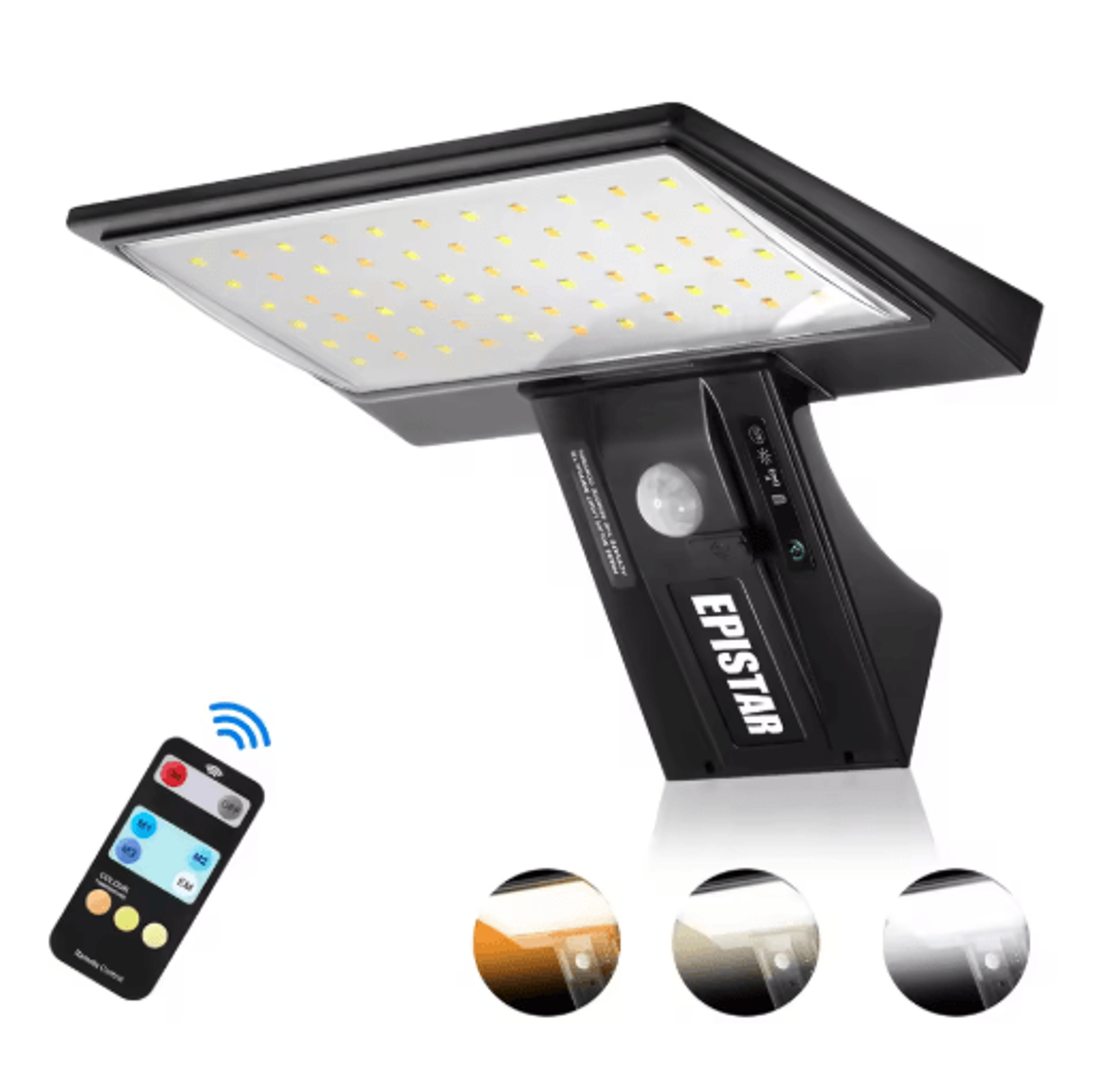 90LED Solar Motion Sensor Security Flood Light  Waterproof Outdoor Garden Light With 3 Colors  4 Mo 2
