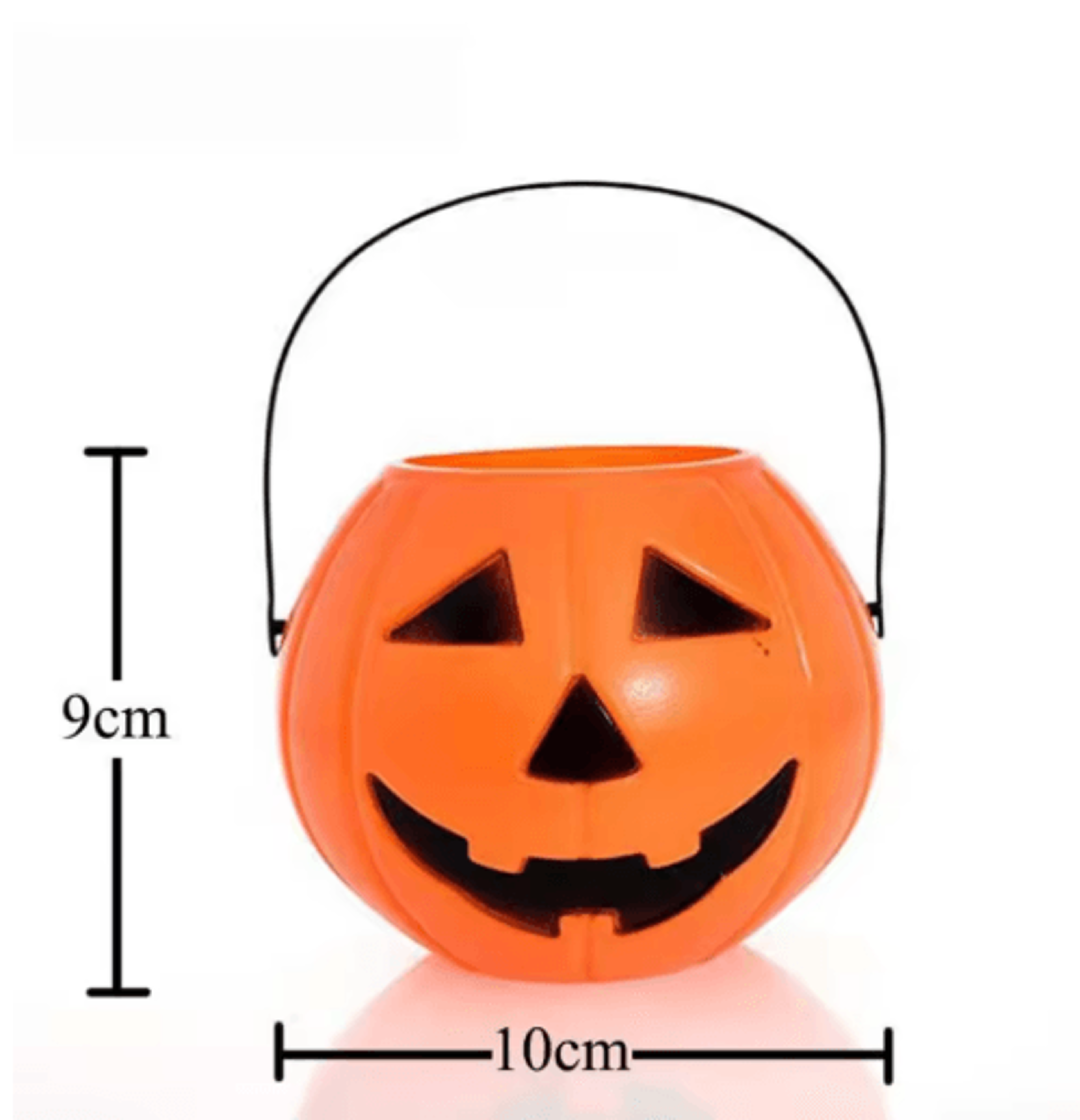 3Piece Halloween Pumpkin Buckets Set  Large Medium  Small Candy Containers 3