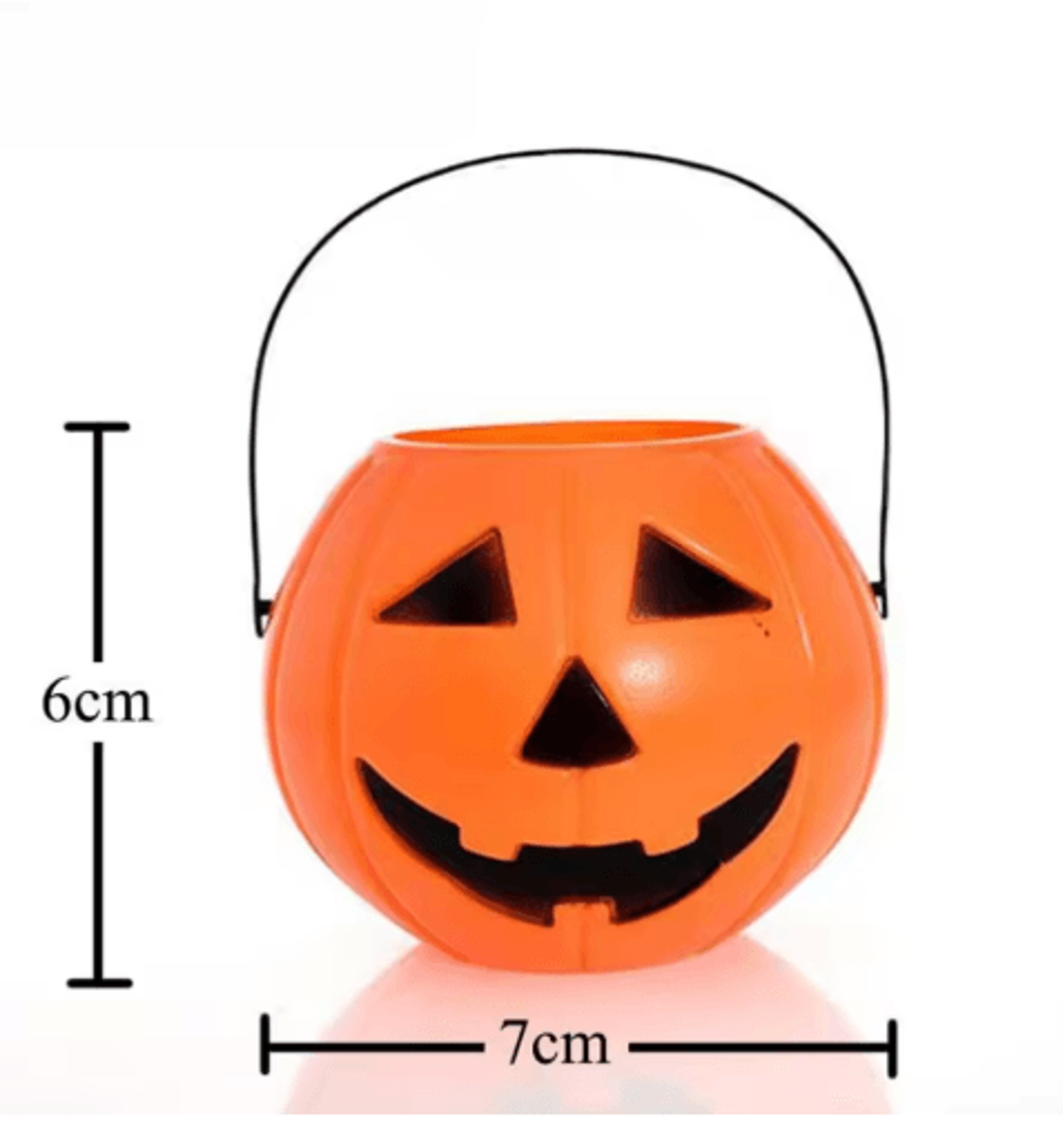 3Piece Halloween Pumpkin Buckets Set  Large Medium  Small Candy Containers 4