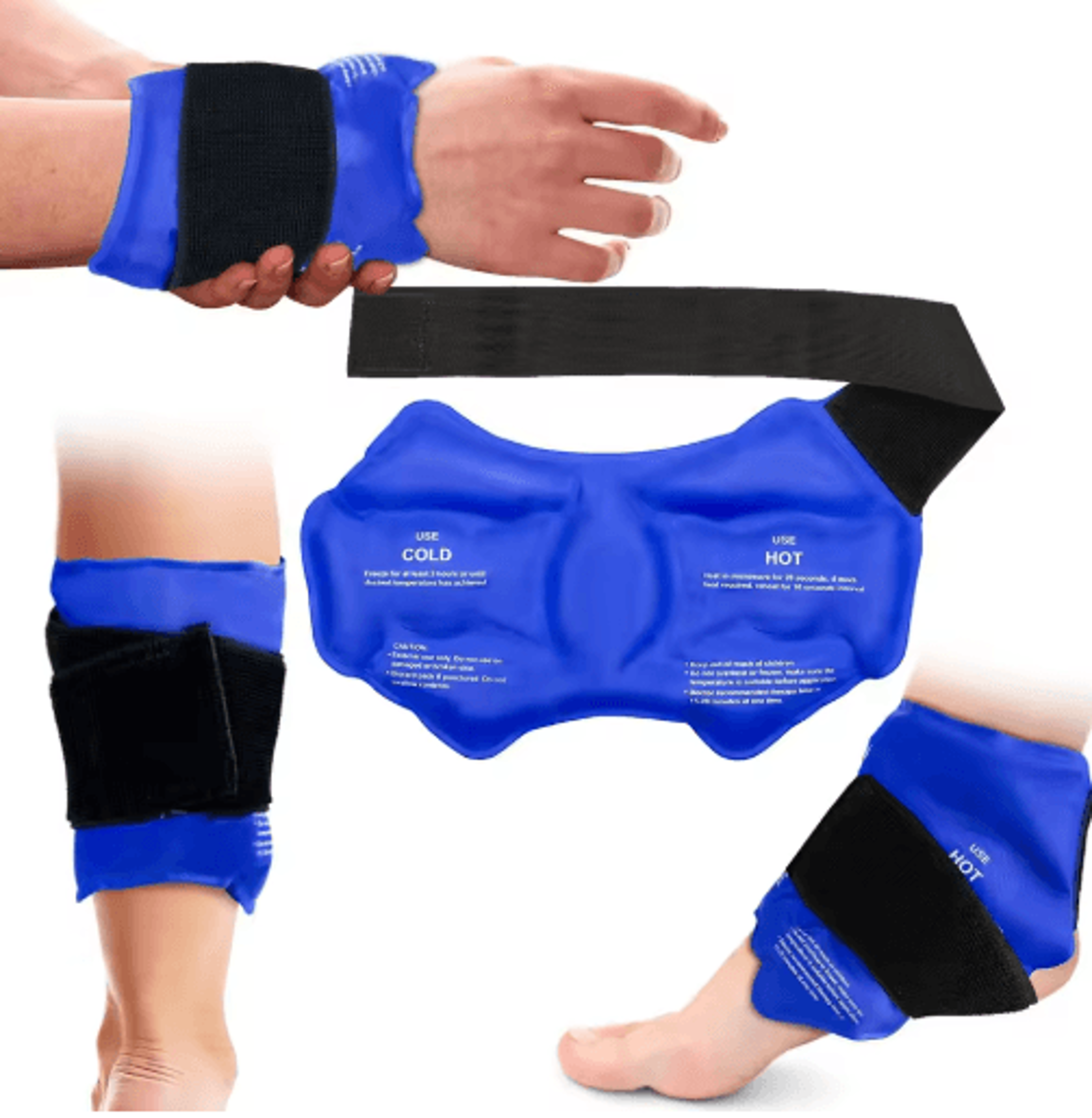 Reusable Ankle Ice Pack Wrap  Hot  Cold Compression Ankle Brace For Injury Relief 1