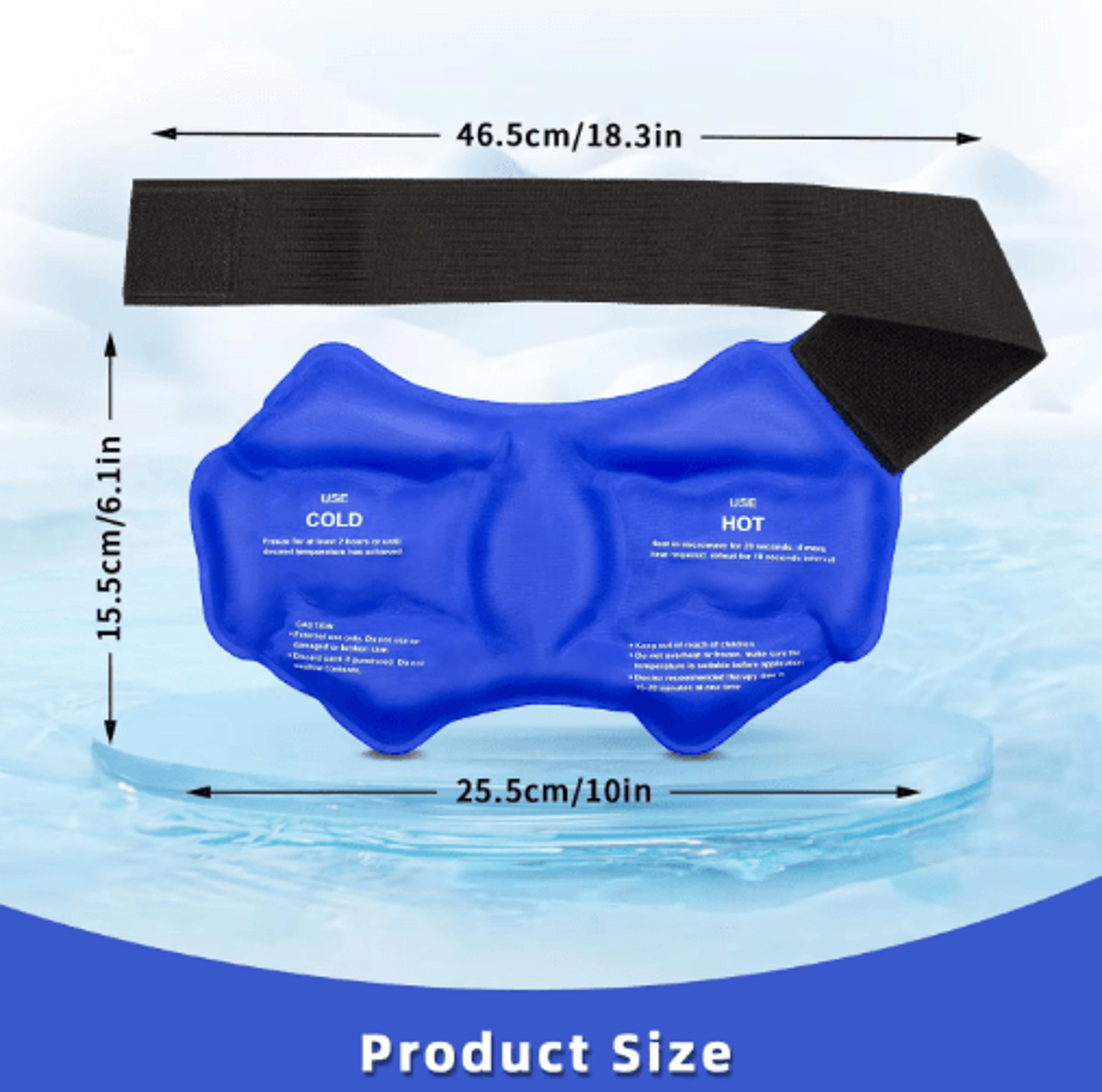 Reusable Ankle Ice Pack Wrap  Hot  Cold Compression Ankle Brace For Injury Relief 6