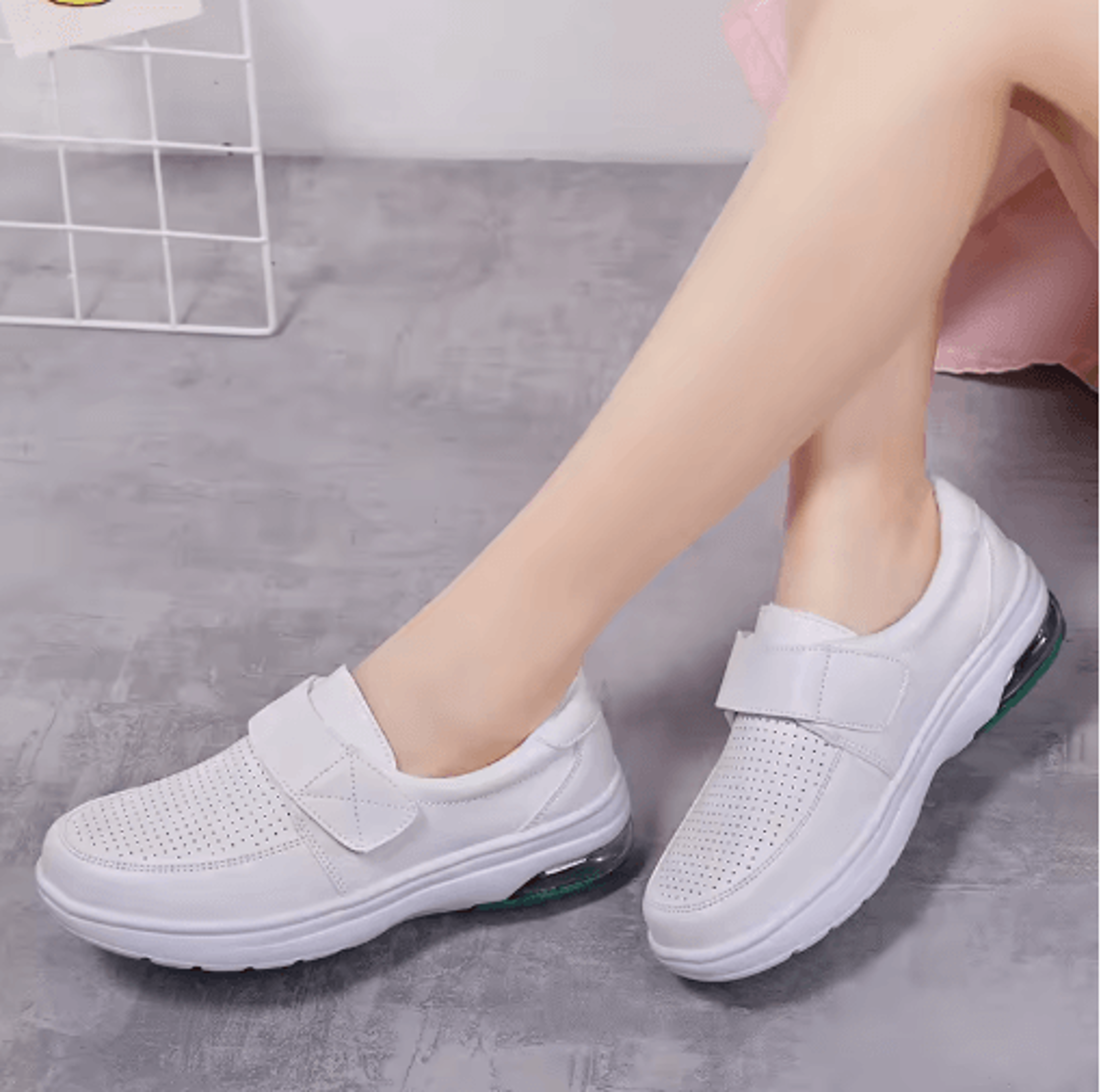 Womens Platform SlipOn Work Shoes  Comfortable NonSlip Nurse Loafers 3