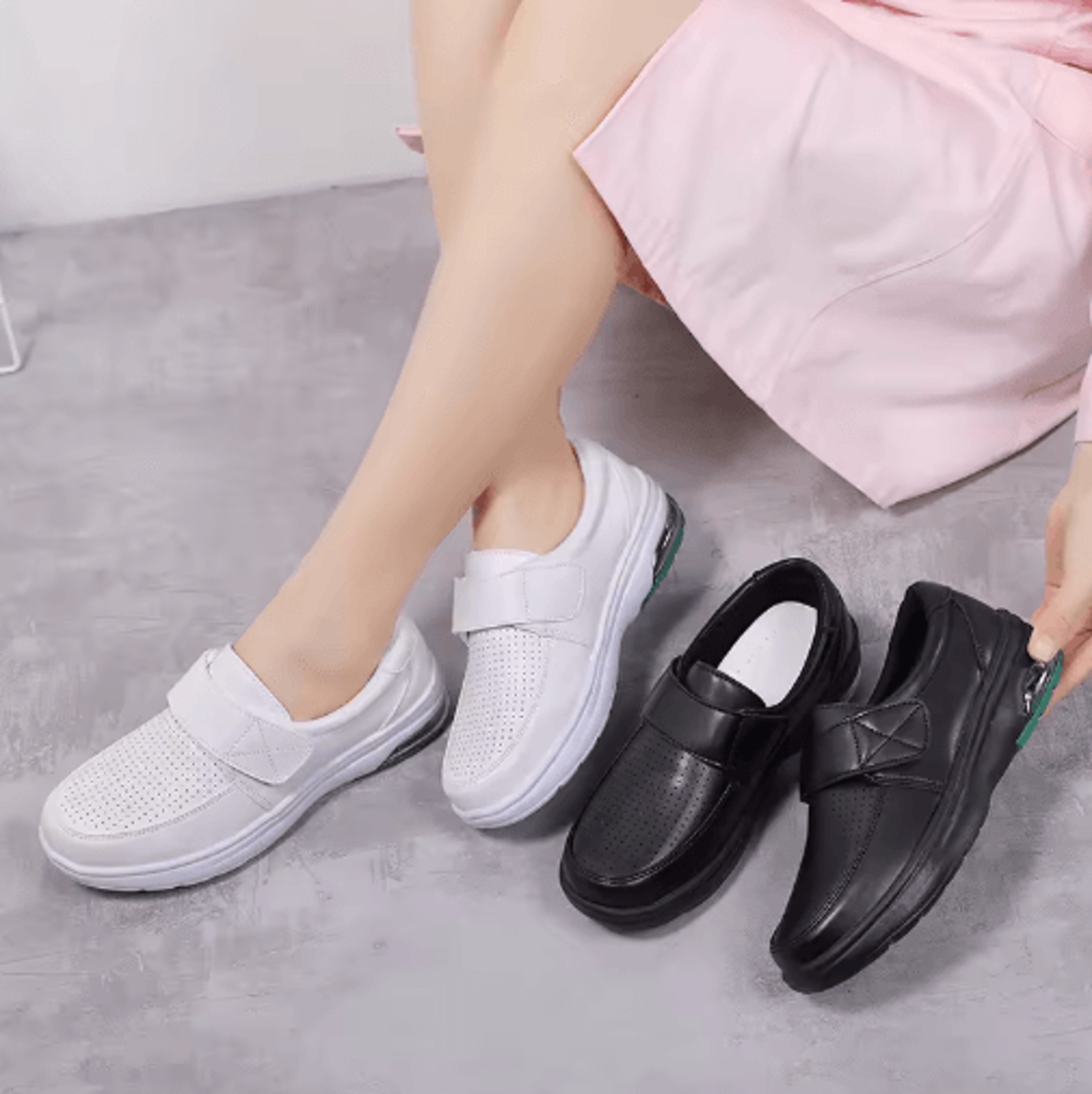 Womens Platform SlipOn Work Shoes  Comfortable NonSlip Nurse Loafers 6