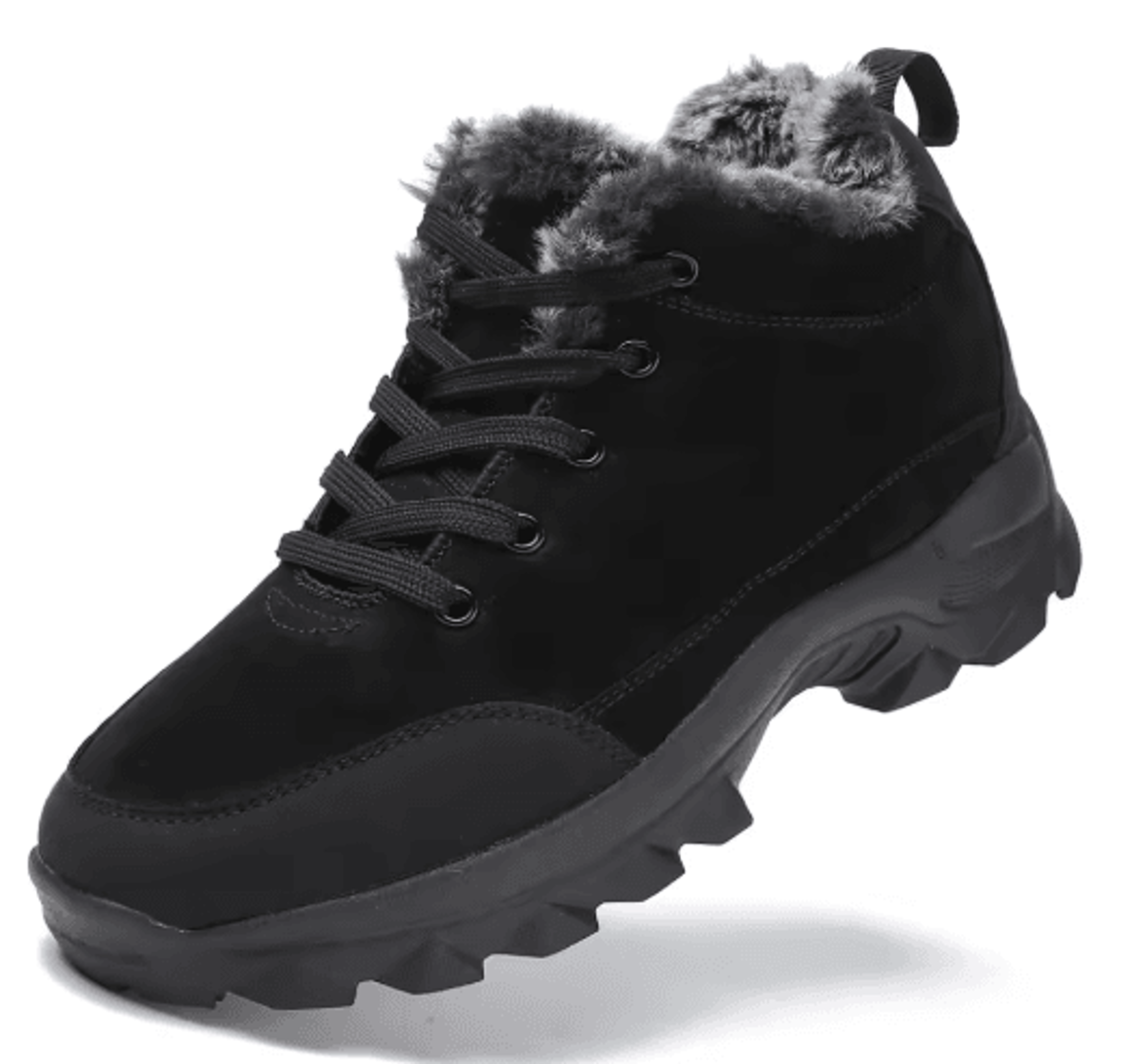 Mens FurLined Winter Snow Boots  Warm Outdoor Ankle Boots 2