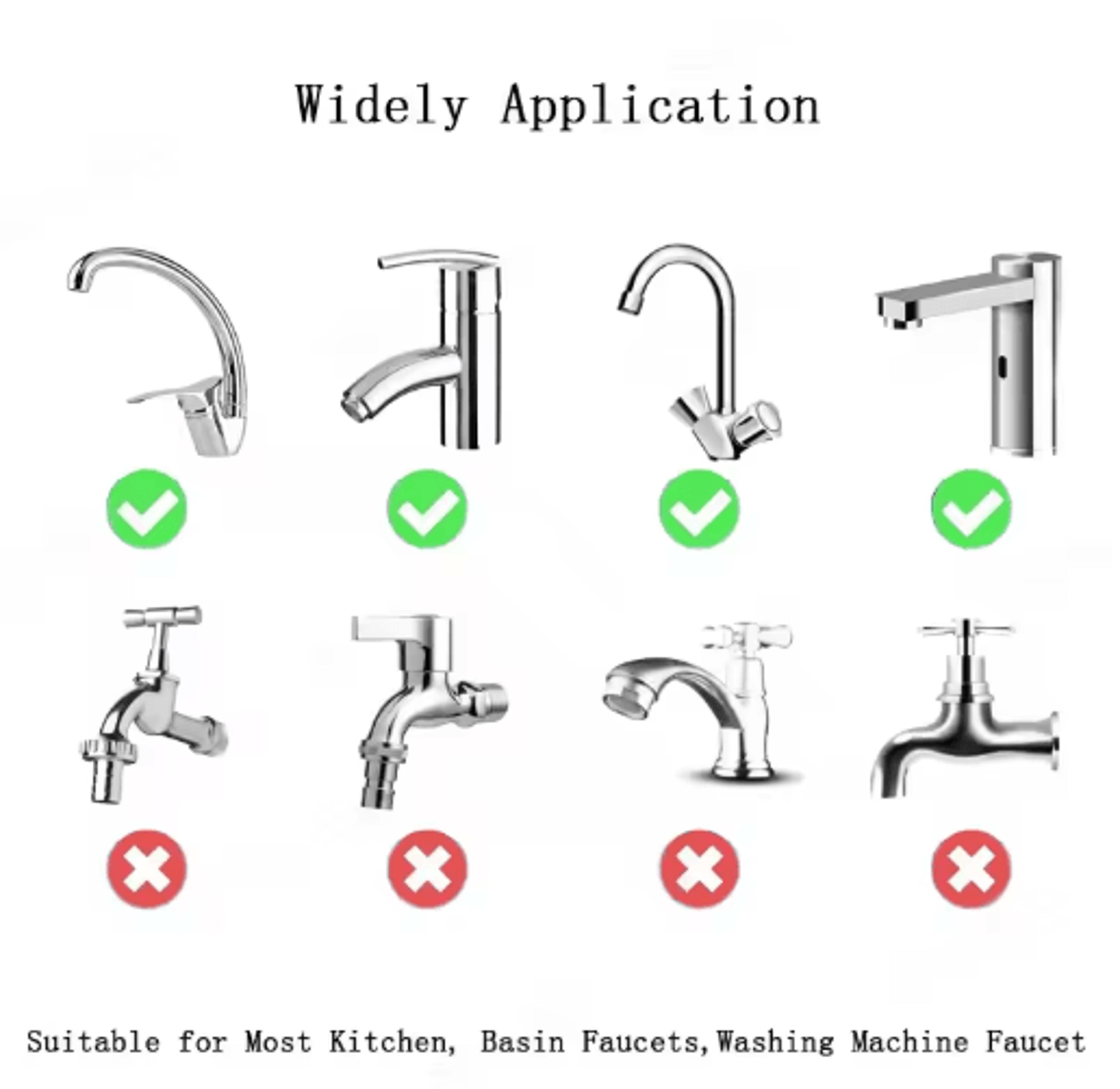 1080 Swivel Stainless Steel Faucet Extender With Dual Spray Modes 3