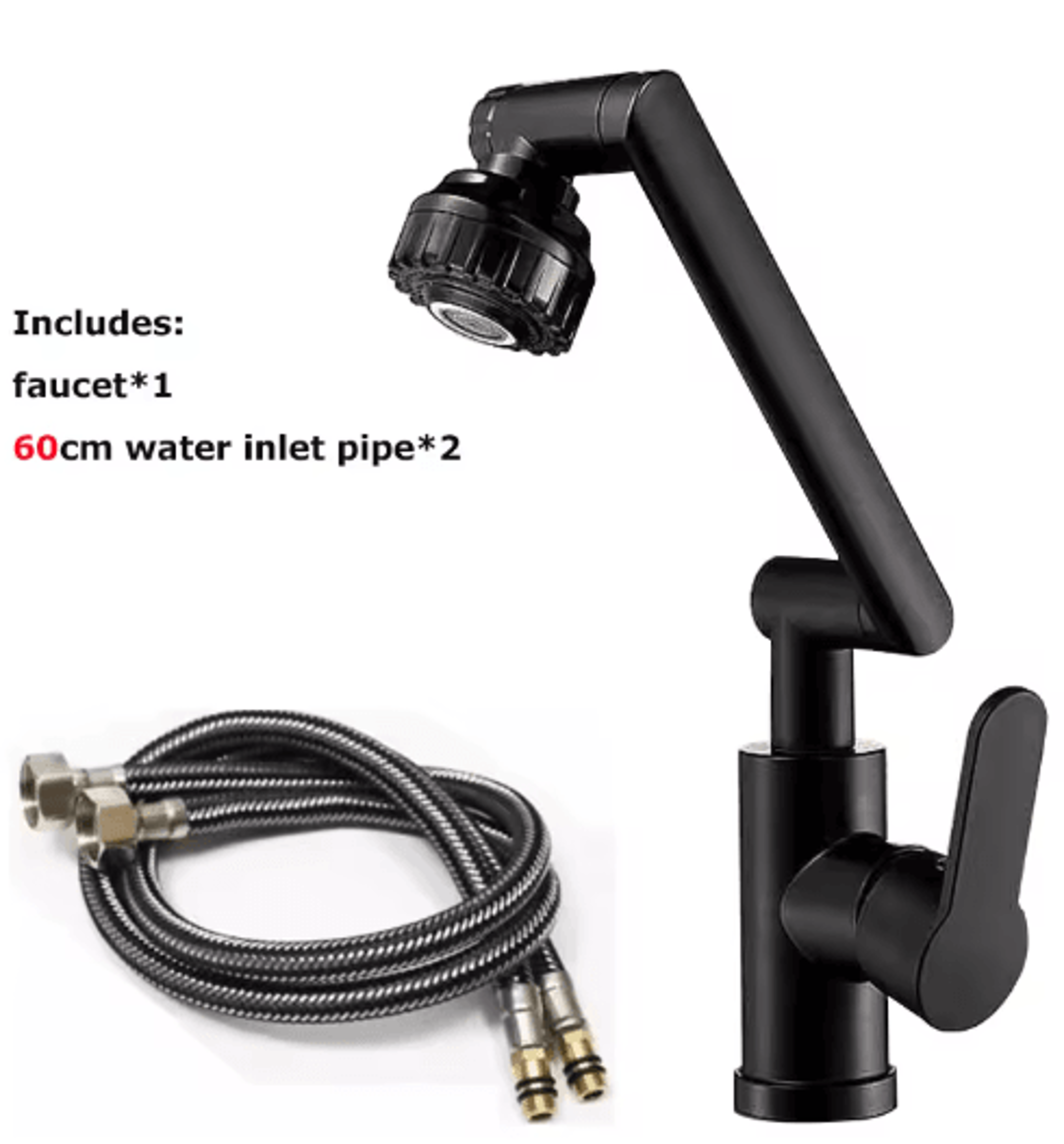 DualMode Rotating Robotic Arm Faucet Extender For Kitchen  Bathroom 7