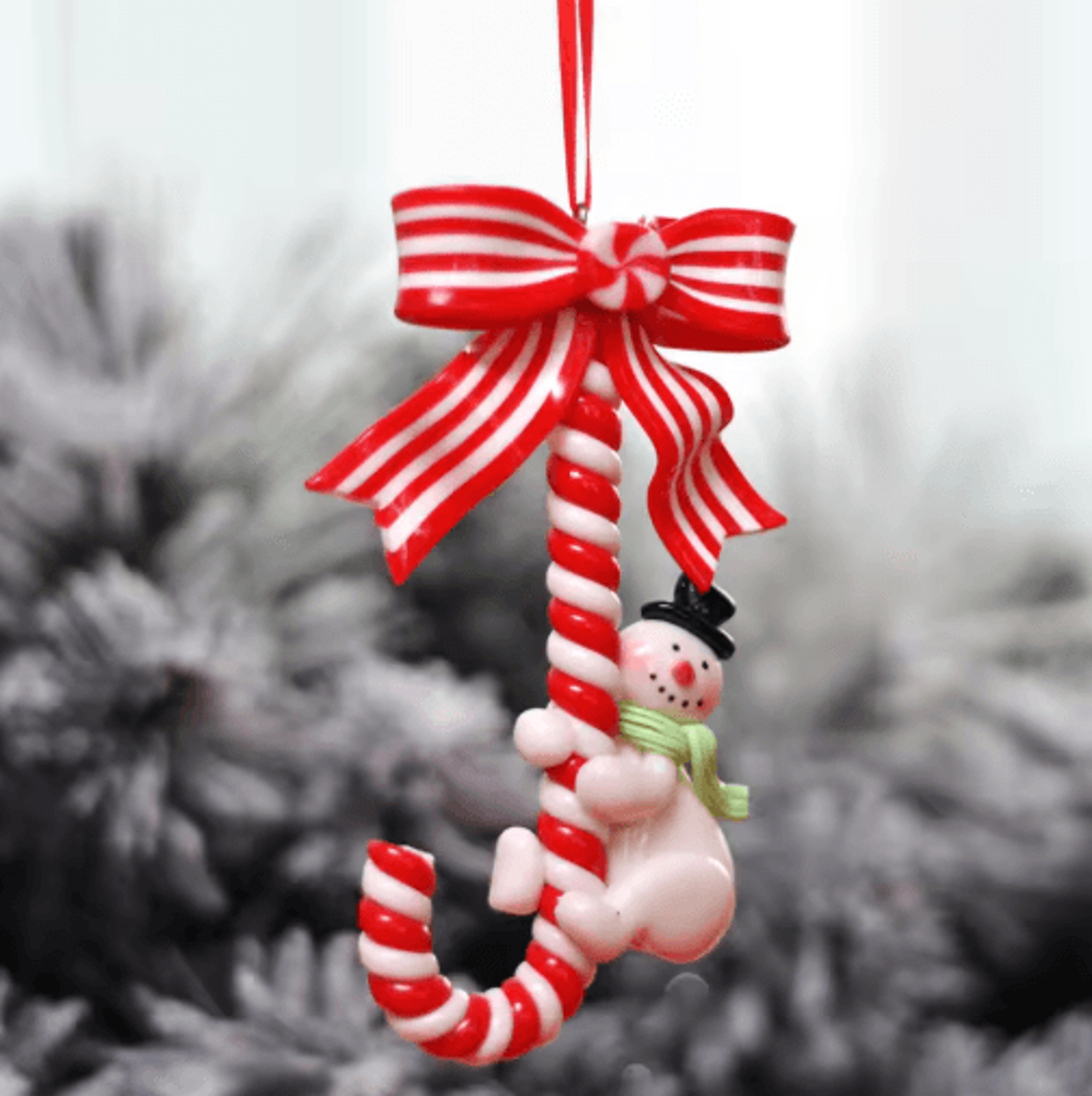 Handcrafted Santa  Snowman Soft Pottery Christmas Tree Pendant 6